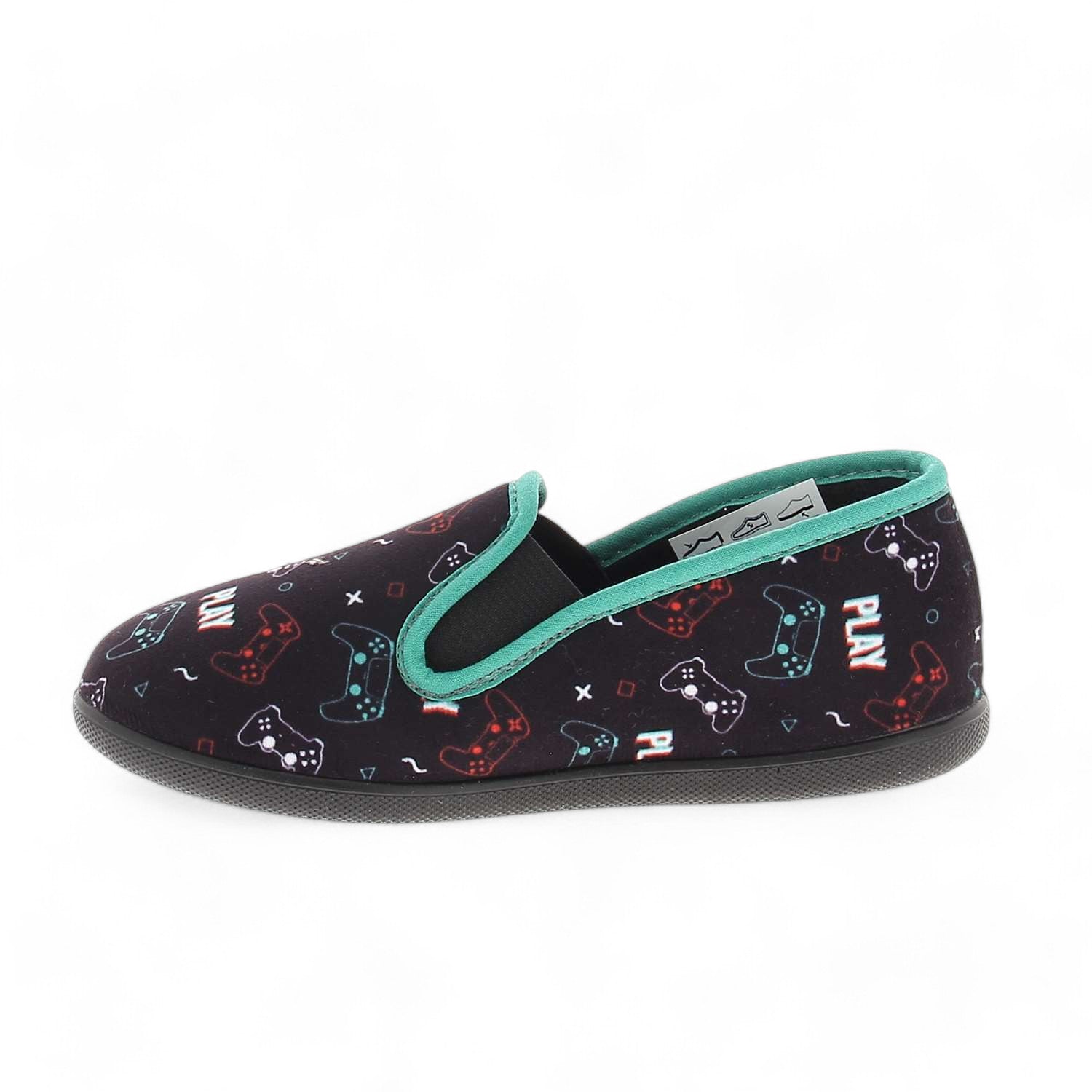 Chaussons Enfant BOSSI PLAYSTATION Noir