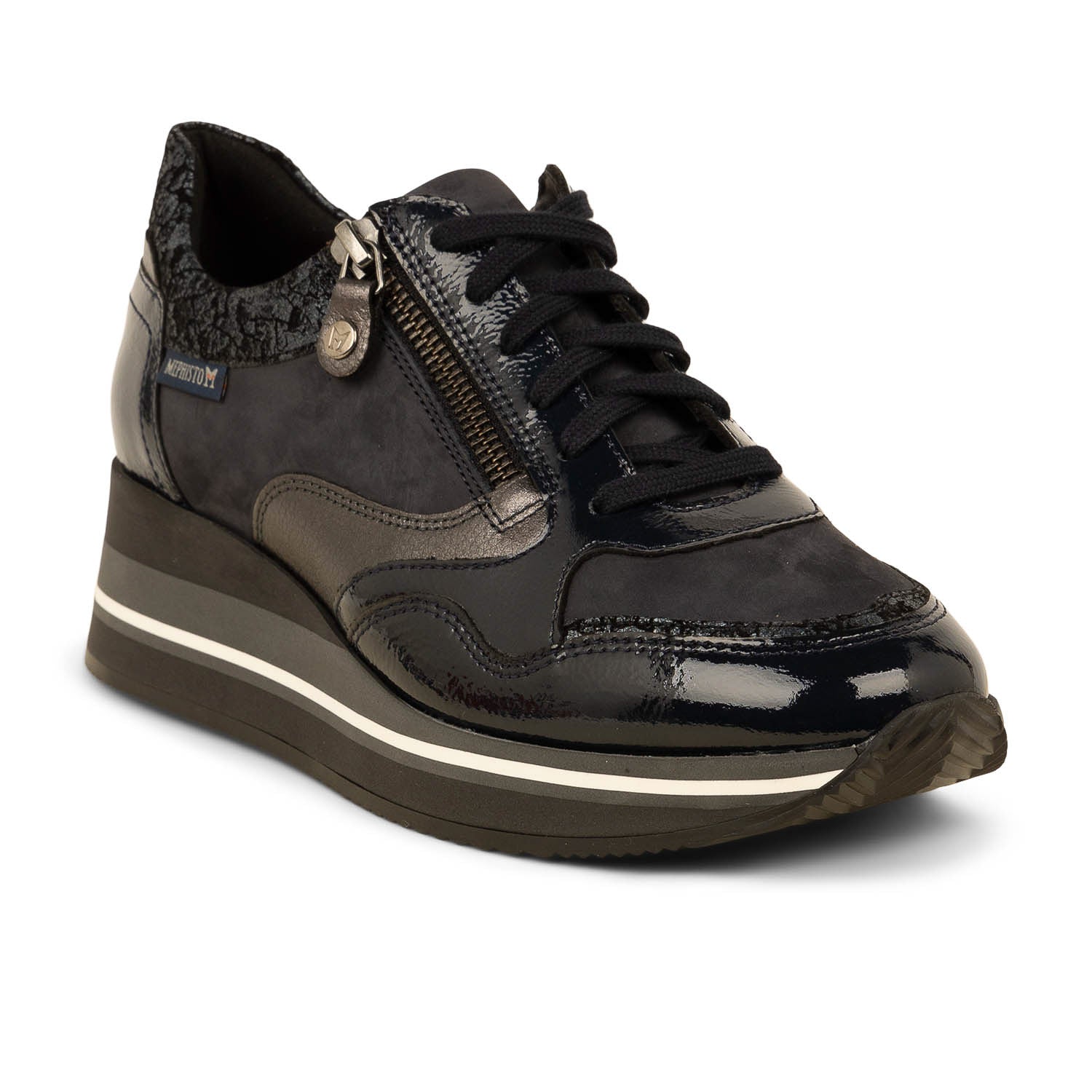 Baskets Femme MEPHISTO OLIMPIA Noir