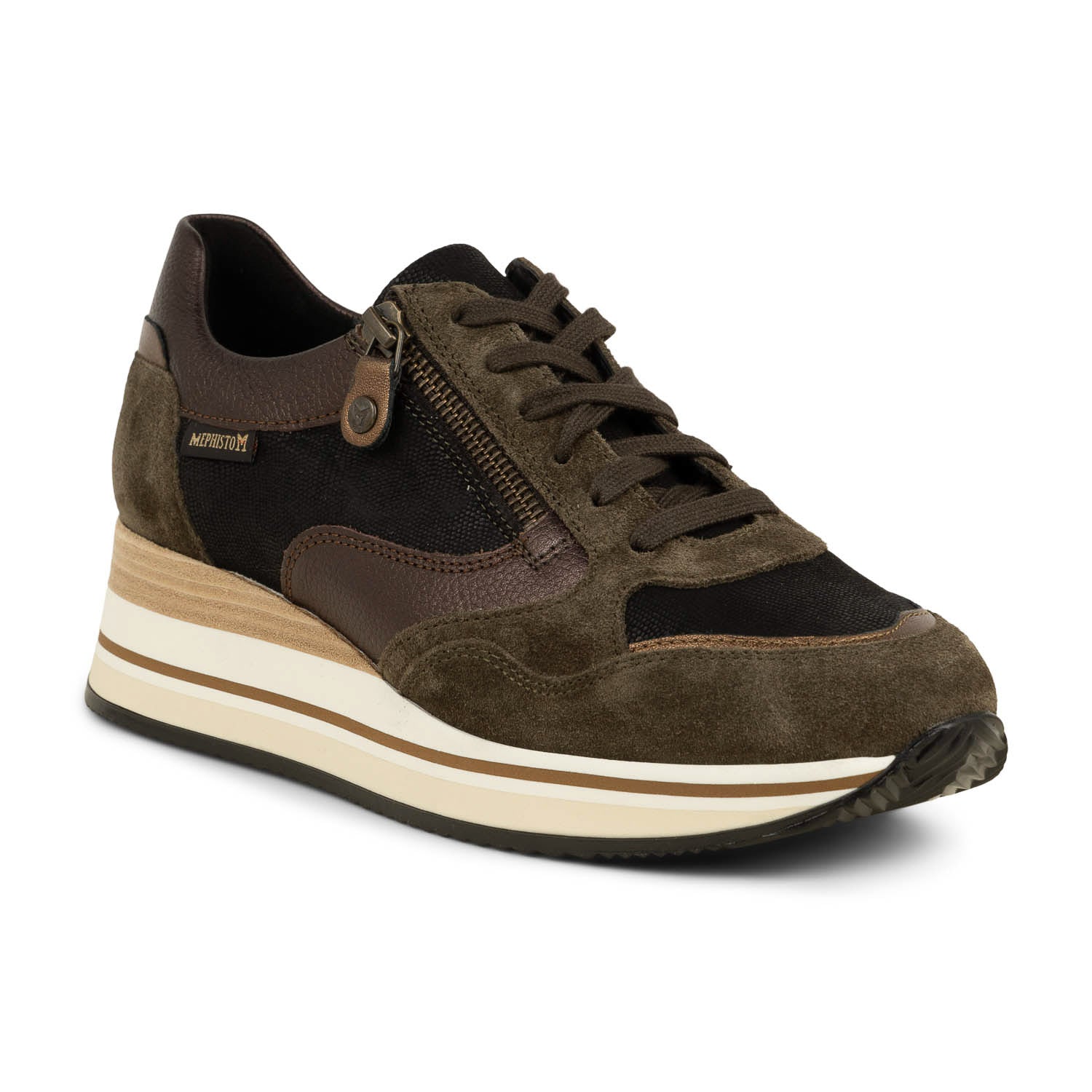 Baskets Femme MEPHISTO OLIMPIA Marron