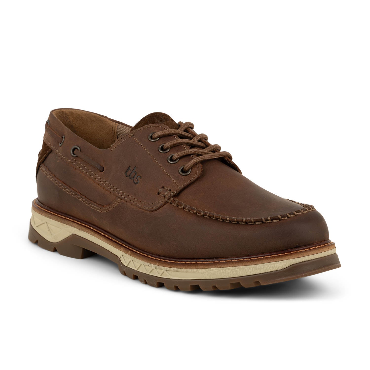Chaussures bateau Homme TBS MERCURY Marron