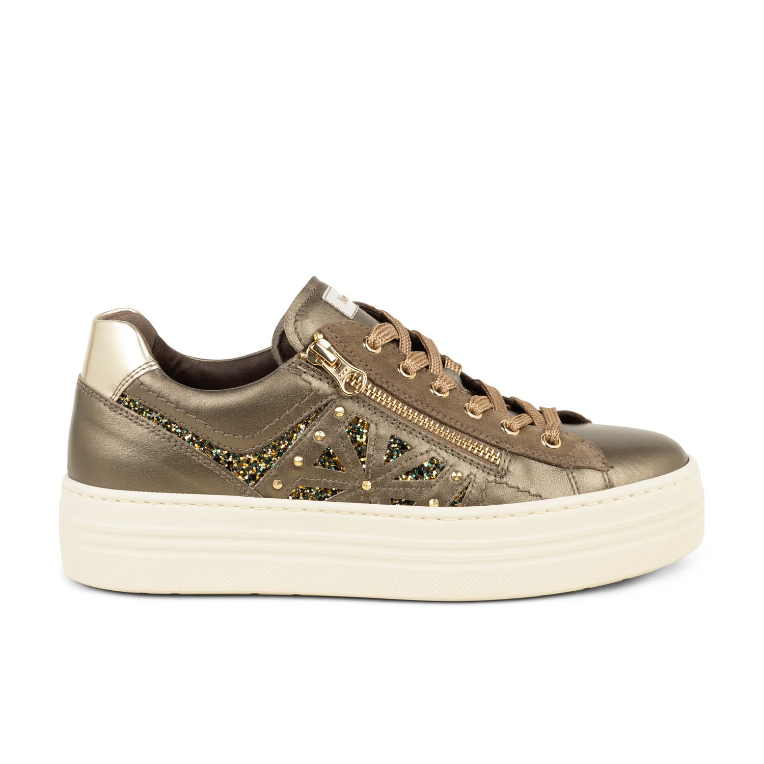 Baskets Femme NEROGIARDINI NEROPOL Or/Bronze
