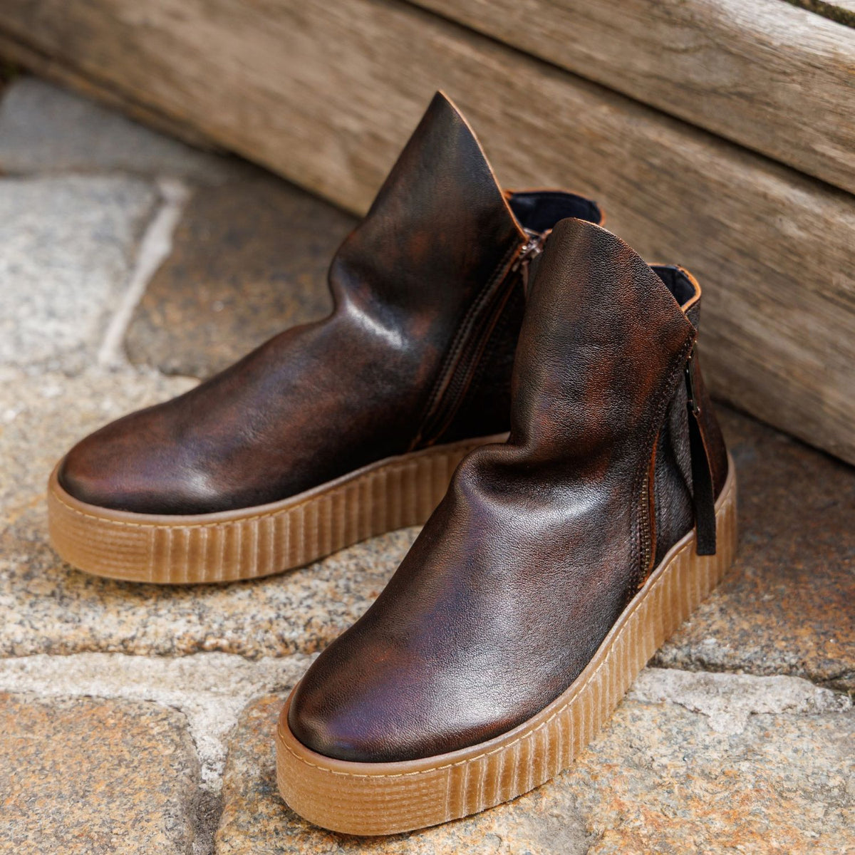 Boots et bottines FOLIBOOT BIS POIVRE DE CAYENNE Femme Marron