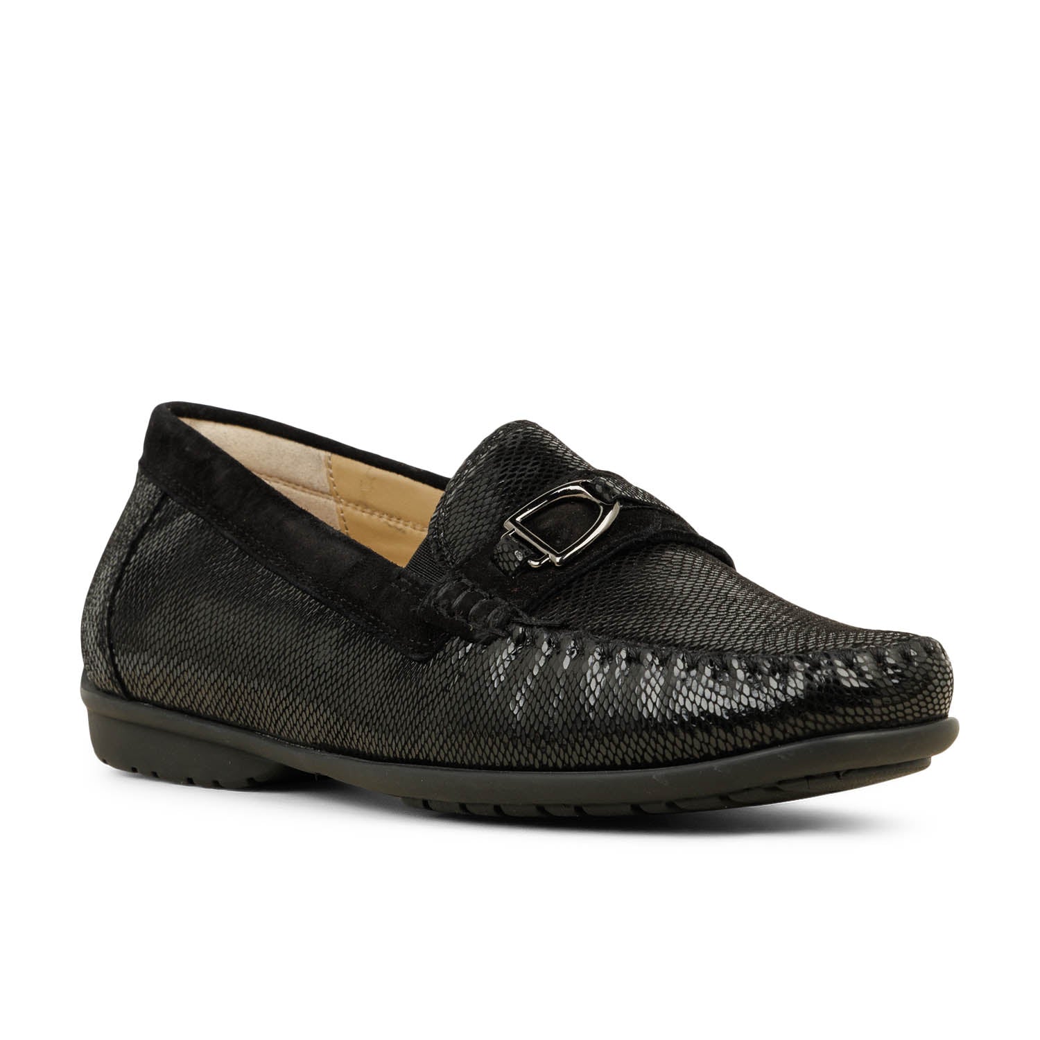 Mocassins Femme SIOUX CORTIZIA 723 Noir