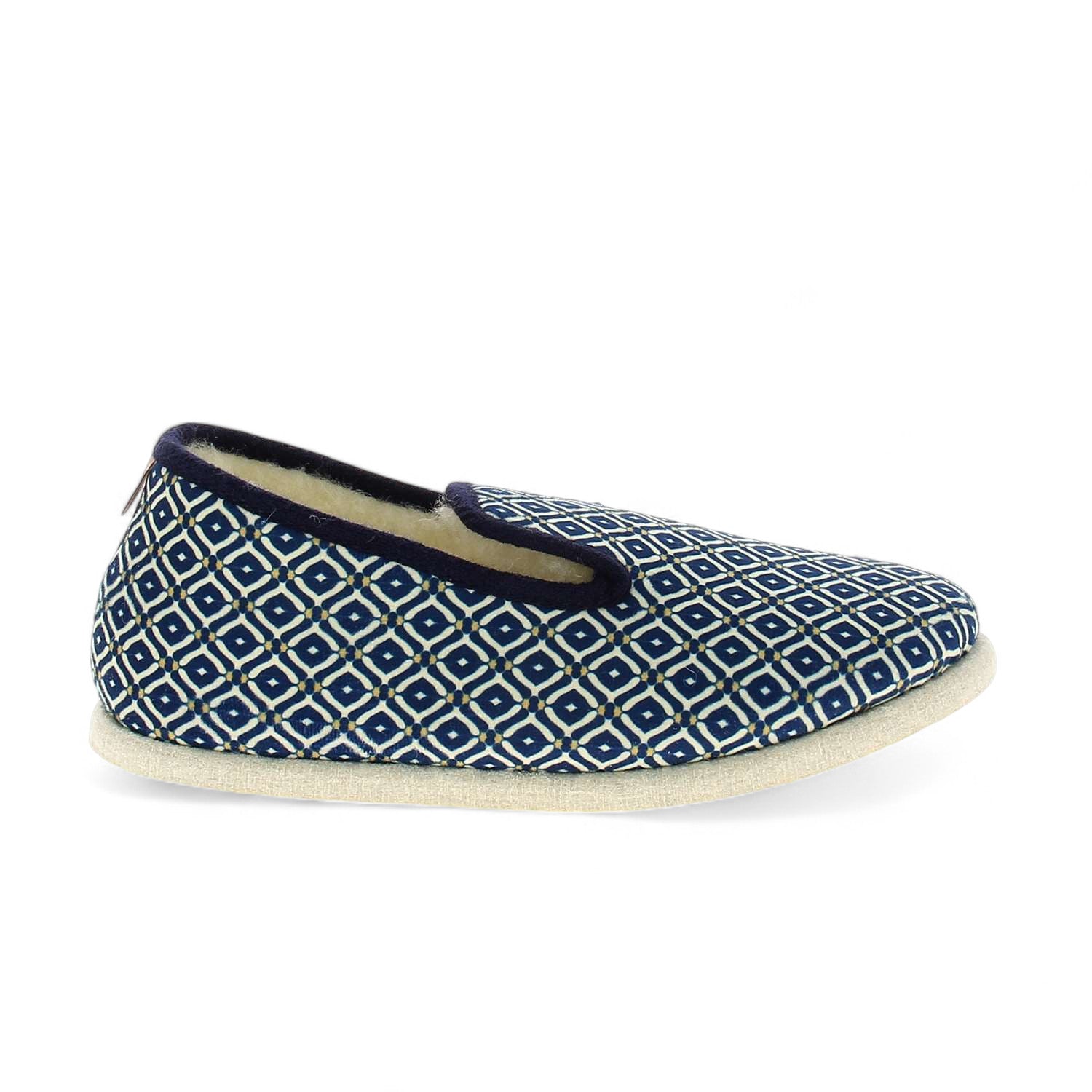 Chaussons Femme CHAUSSE MOUTON LOUIS Bleu
