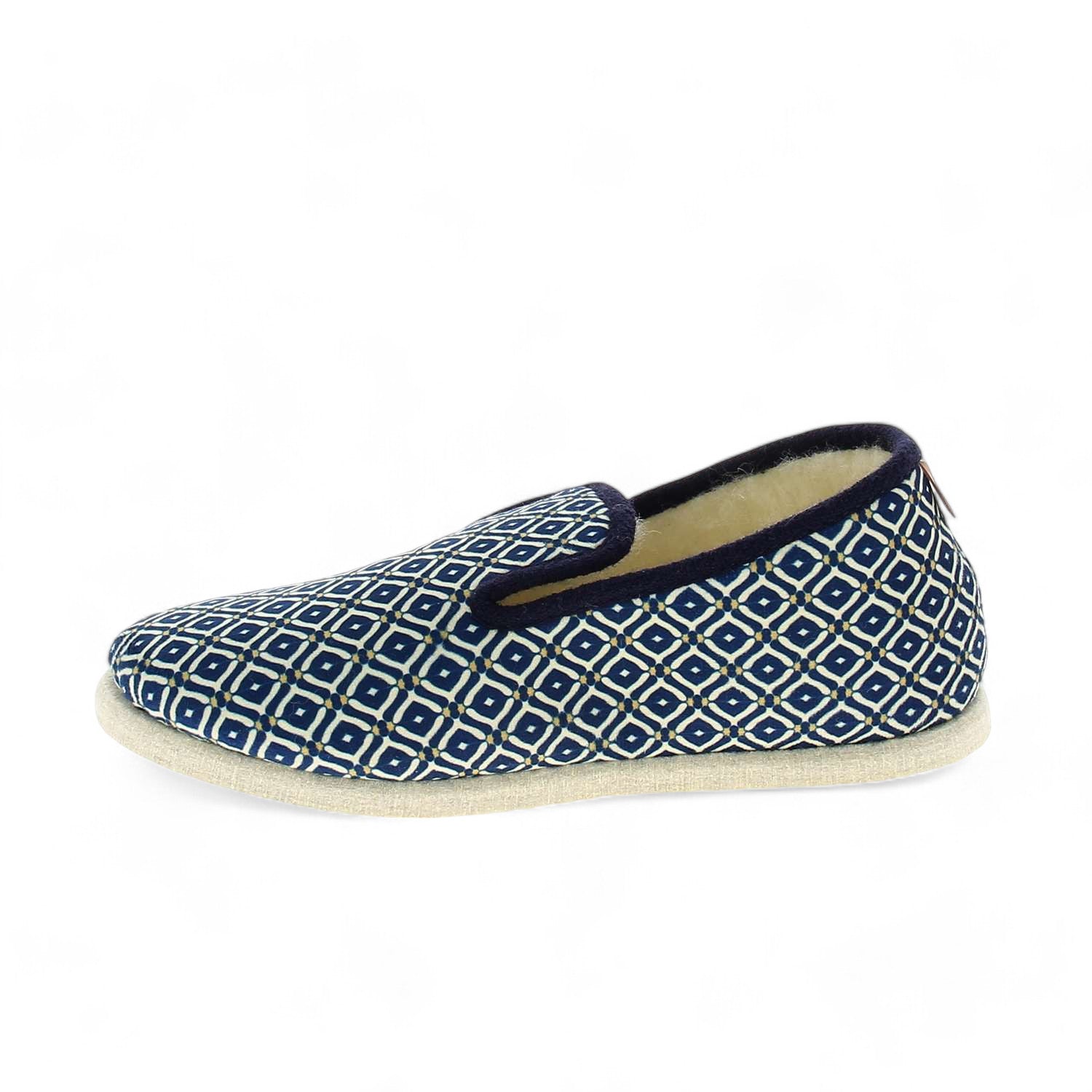 Chaussons Femme CHAUSSE MOUTON LOUIS Bleu