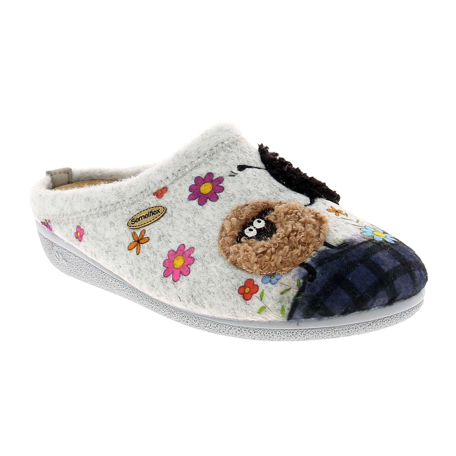 Chaussons Femme SEMELFLEX TOUSSUIRE Gris