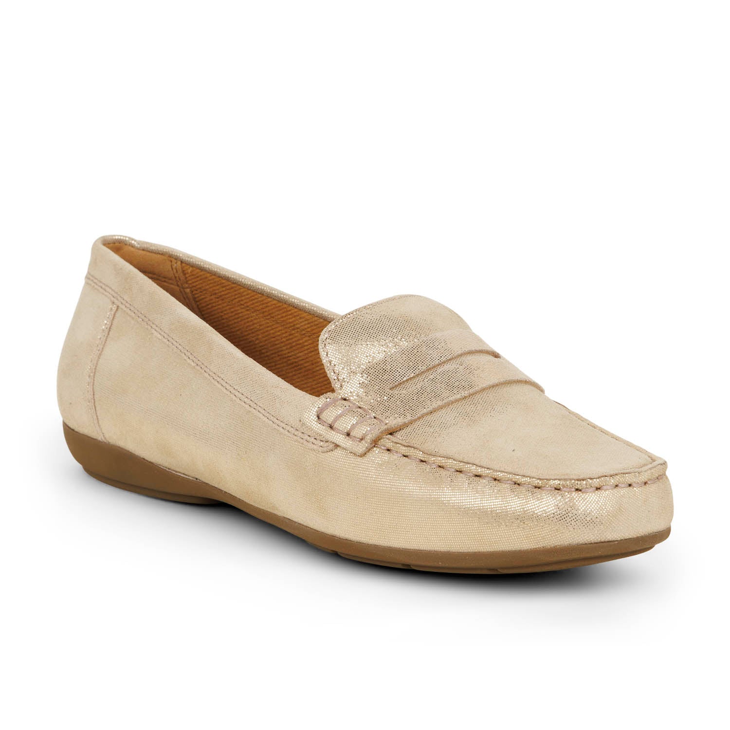 Mocassins Femme GEOX ANNYTAH Or/Bronze