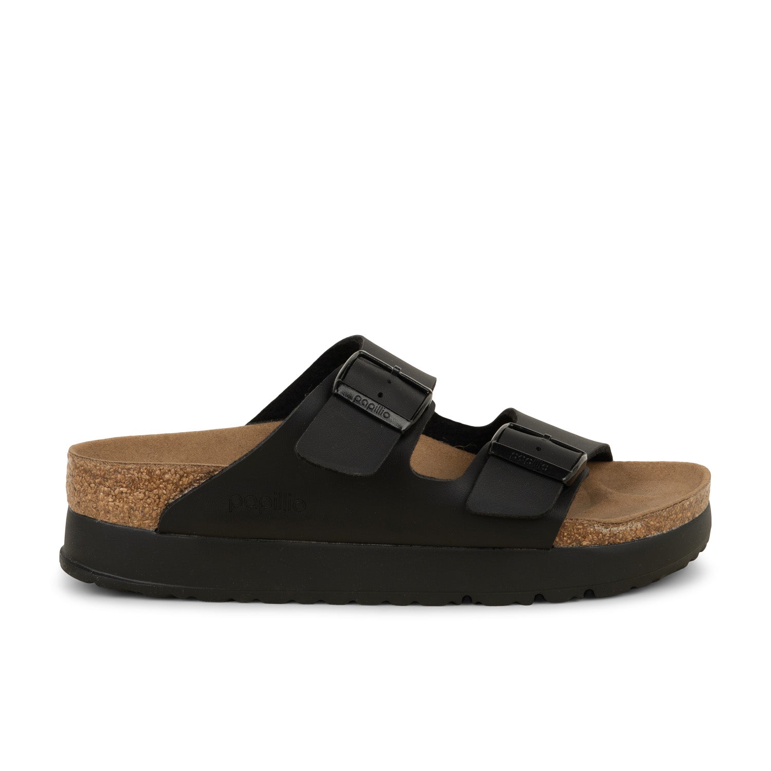 Mules Femme BIRKENSTOCK ARIZONA PLATE FORME Noir