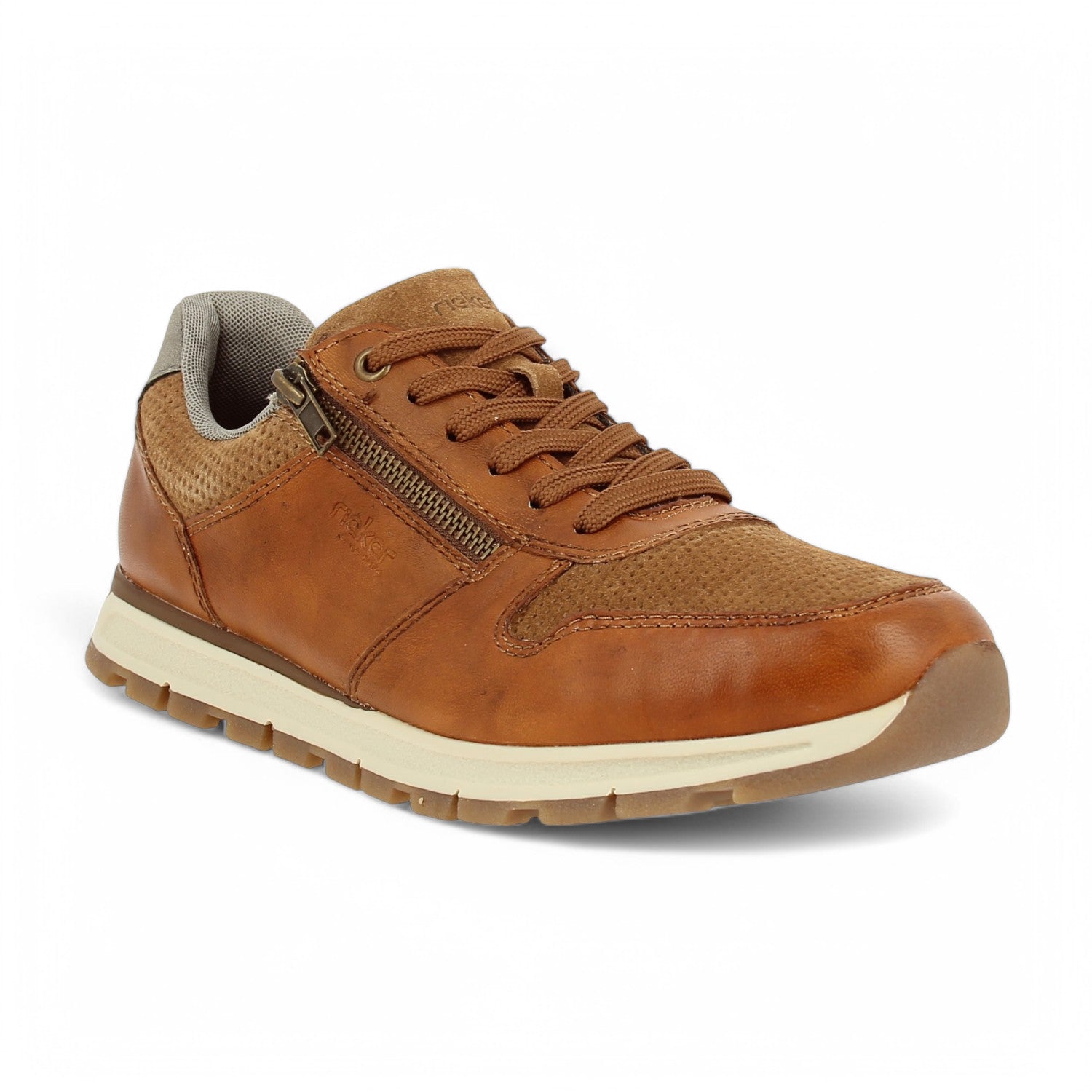 Baskets Homme RIEKER B0505 - RIELOT Marron