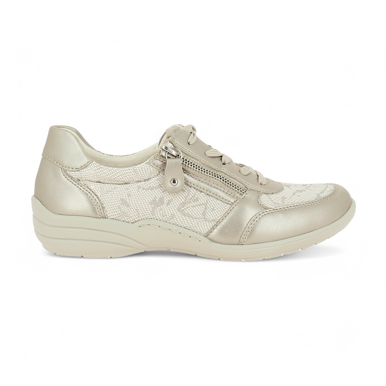 Derbies Femme REMONTE R7637 - REPON Or/Bronze