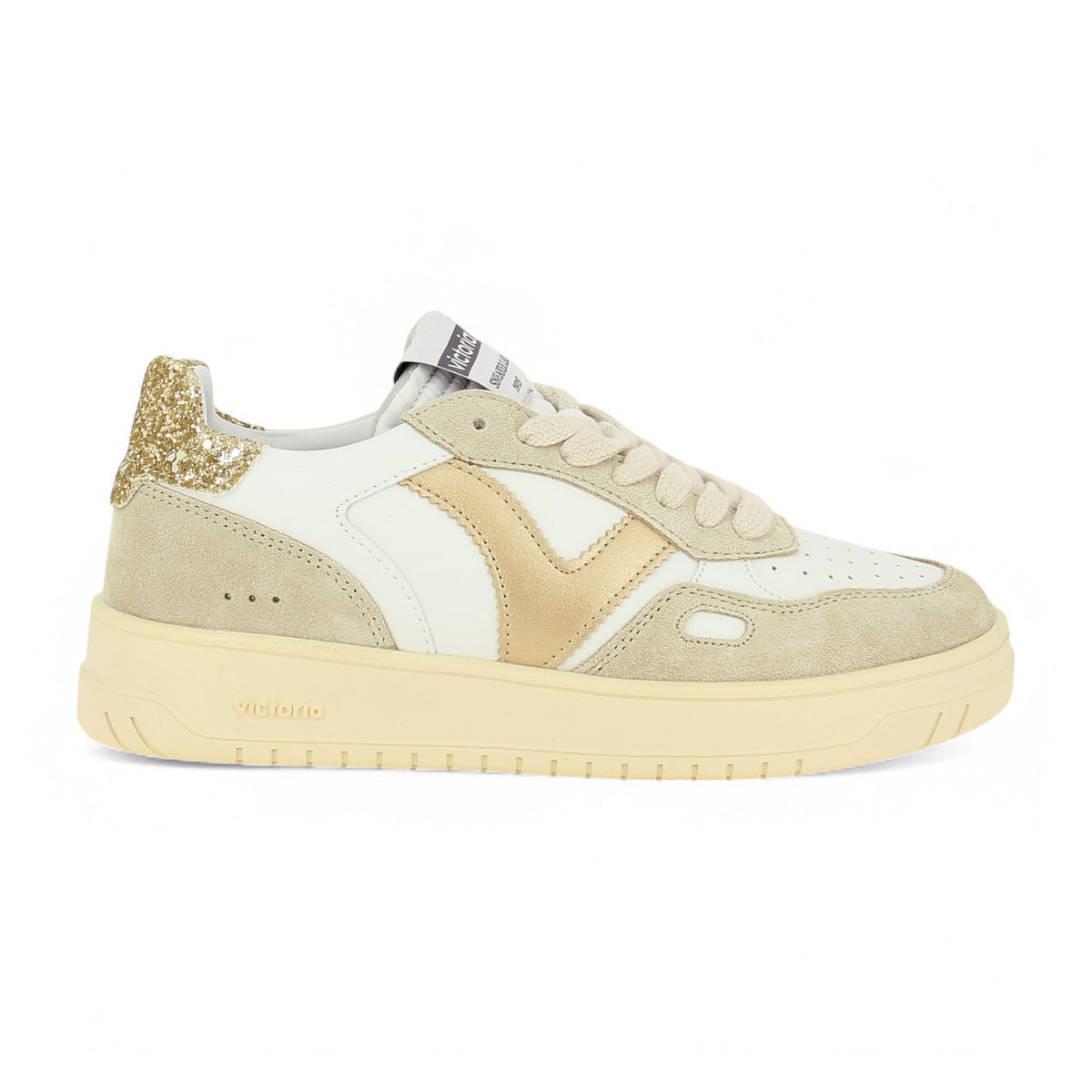 Sneakers Femme VICTORIA SEUL GLITTER Blanc