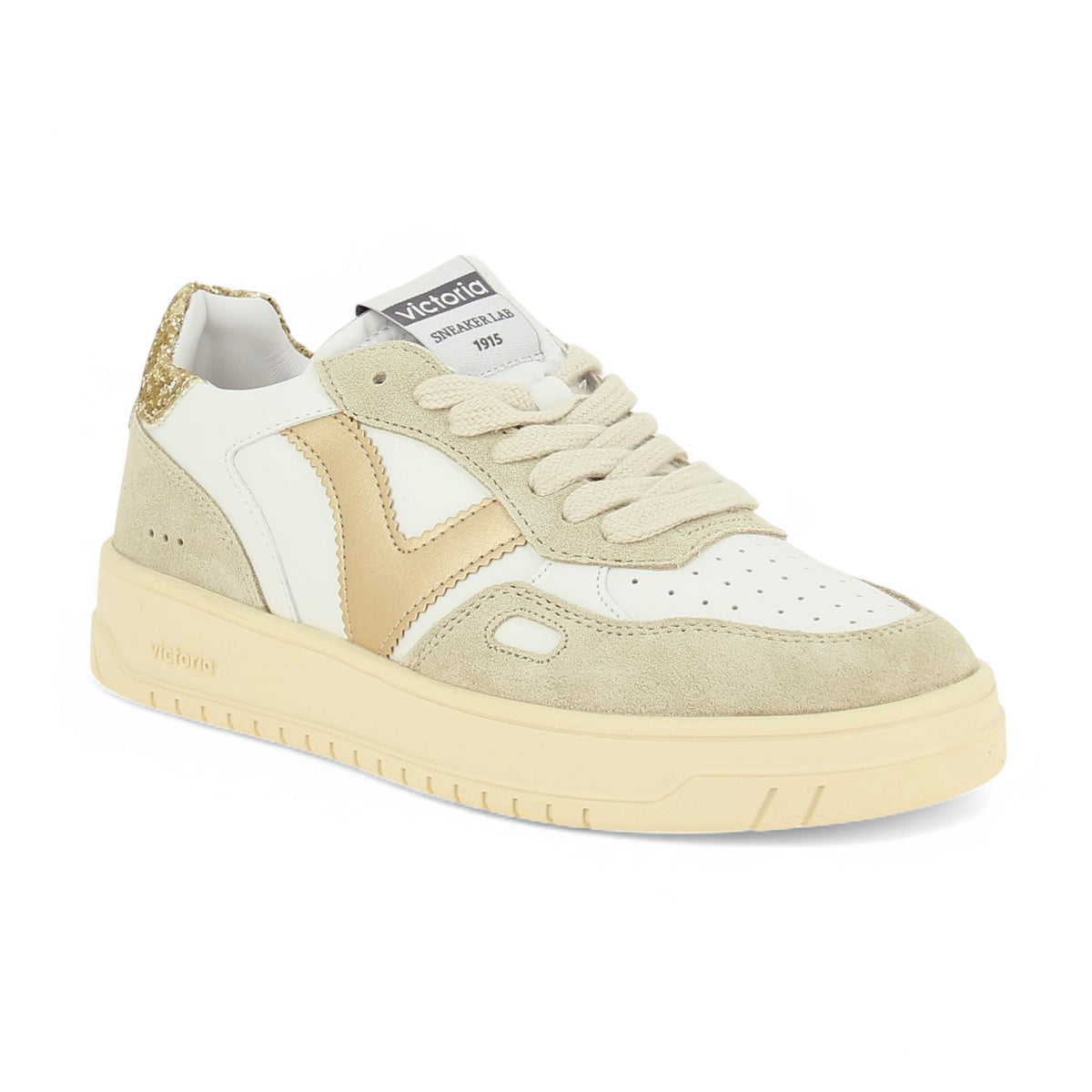 Sneakers Femme VICTORIA SEUL GLITTER Blanc
