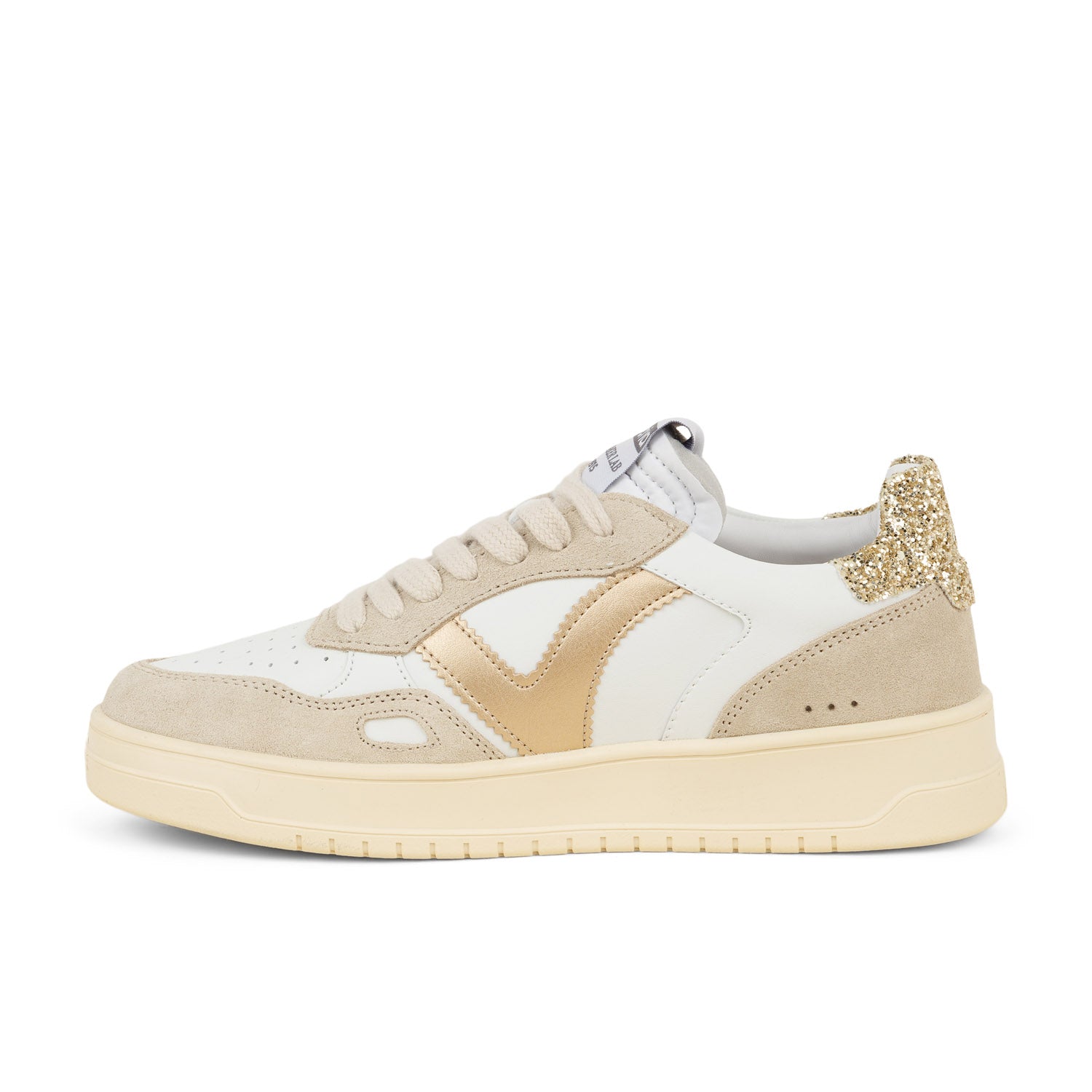 Baskets Femme VICTORIA SEUL GLITTER Blanc