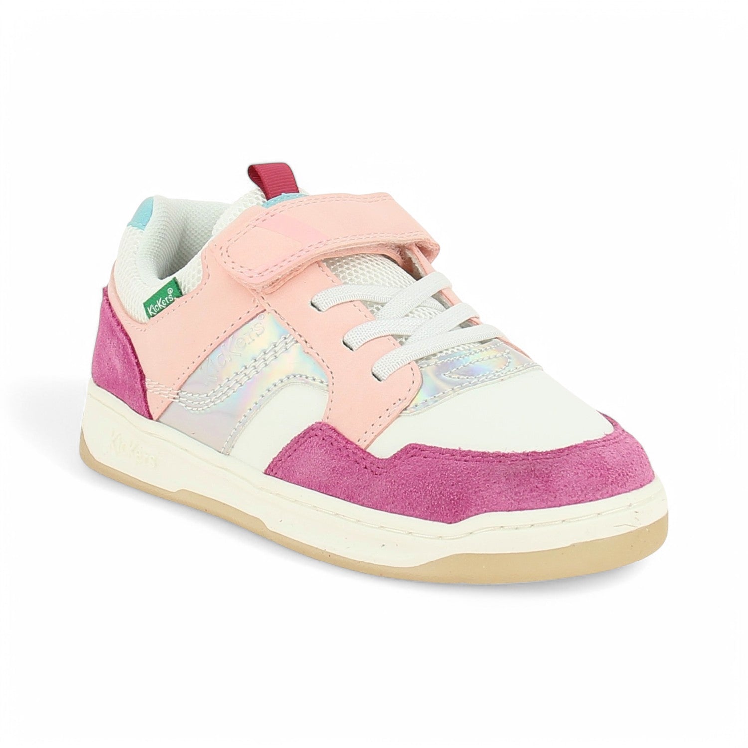 Baskets Enfant KICKERS KICK KARTING Blanc