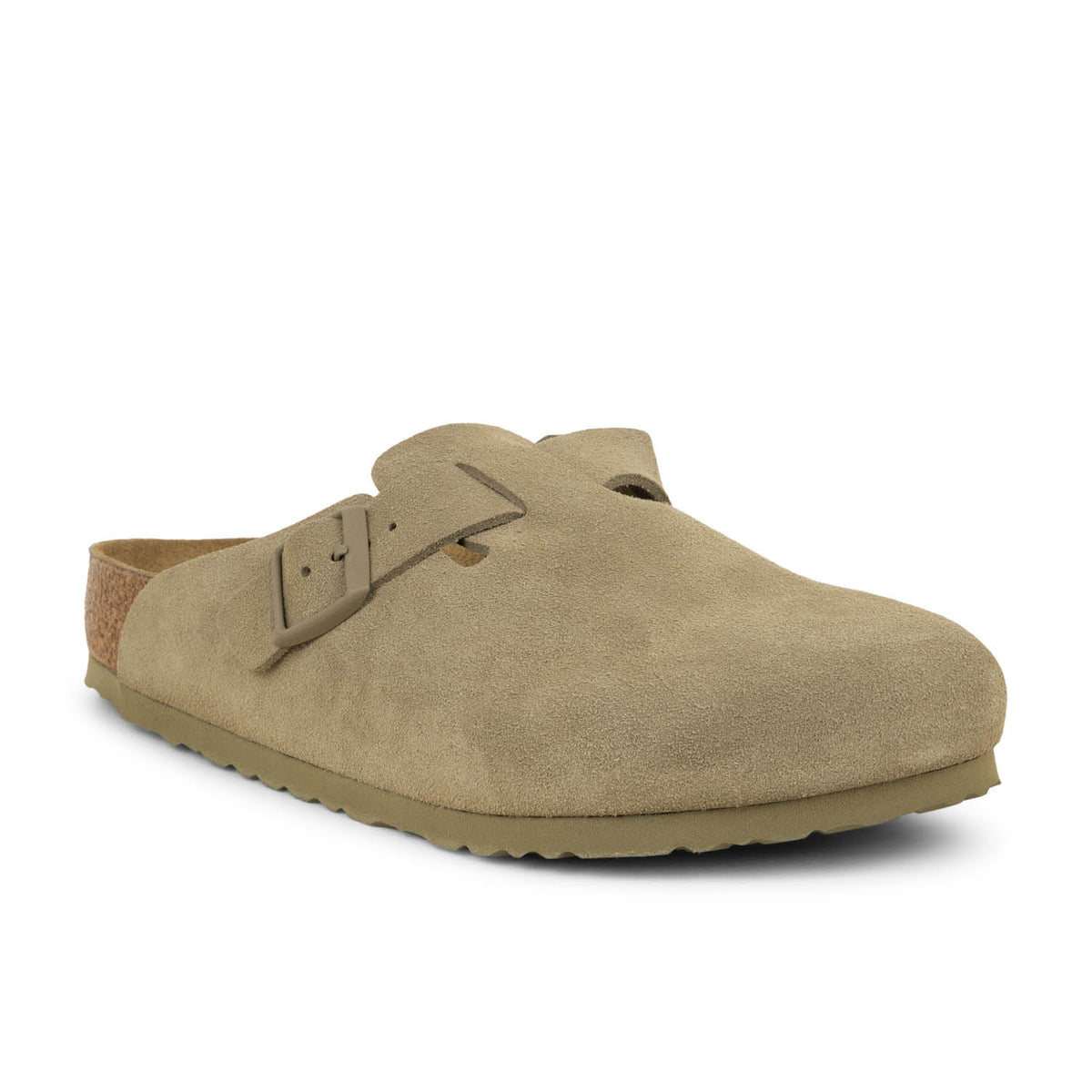 Sandales Homme BIRKENSTOCK BOSTON SUEDE Vert