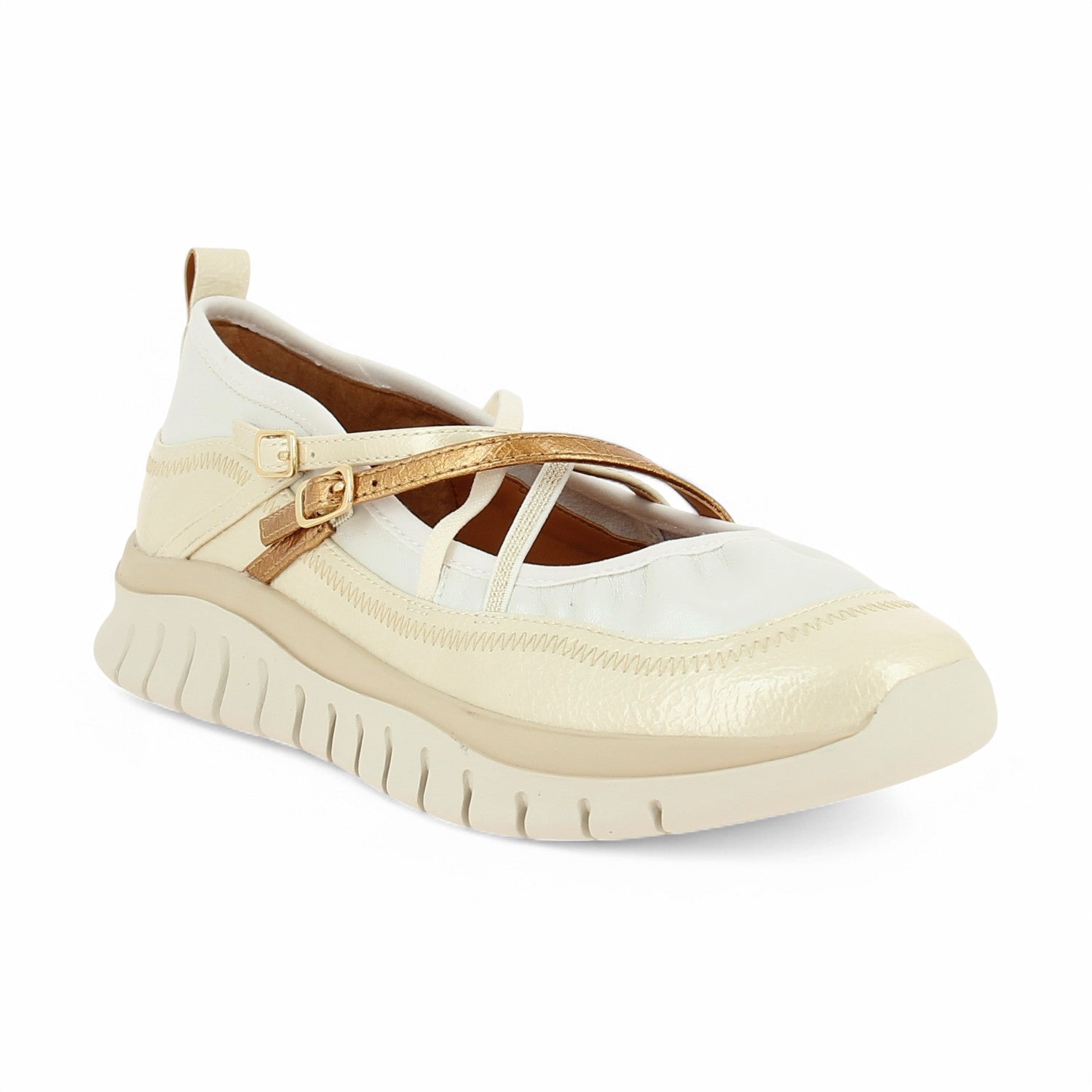 Ballerines et babies Femme FUGITIVE SUZY Blanc