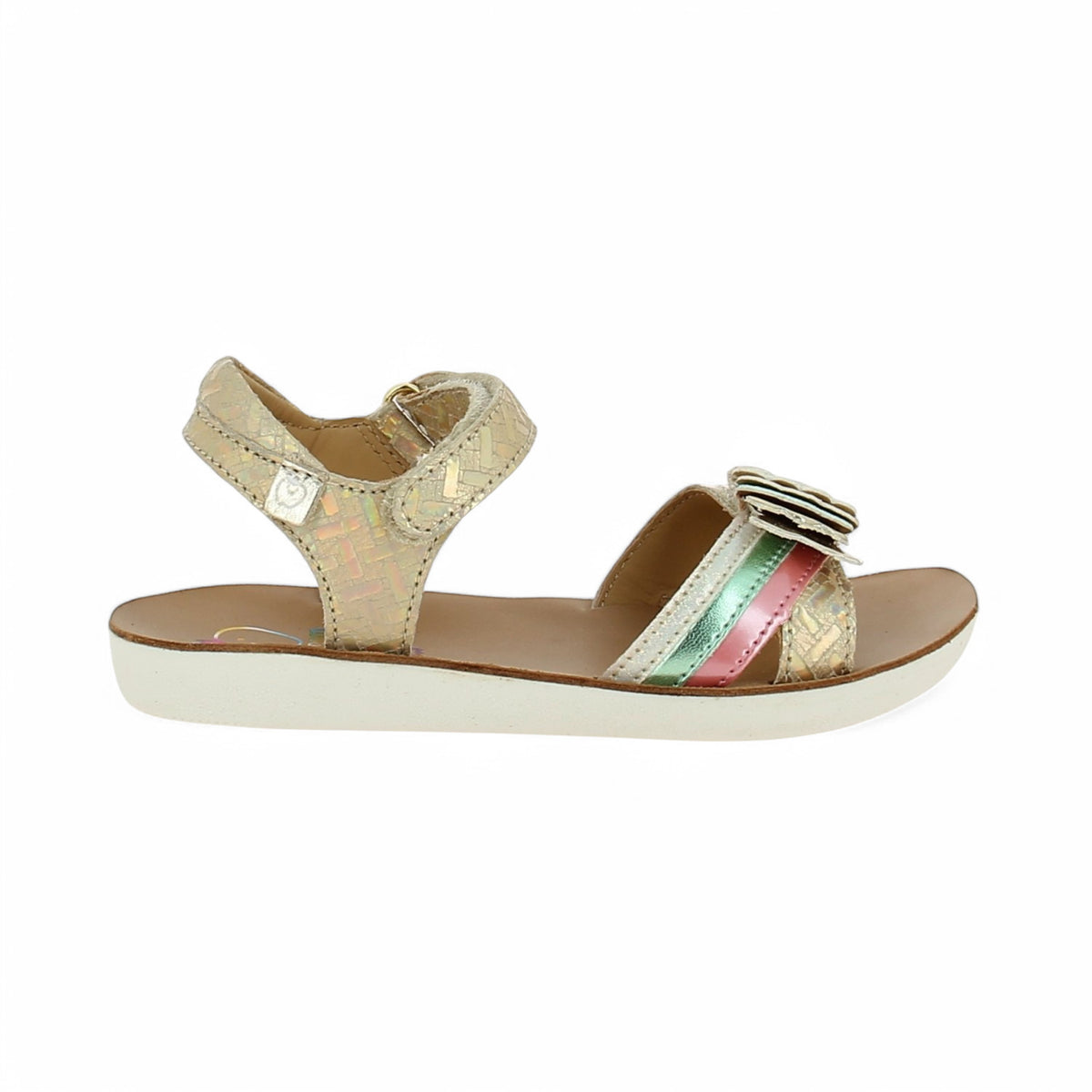 Sandales Enfant SHOO POM BUBULLE Or/Bronze