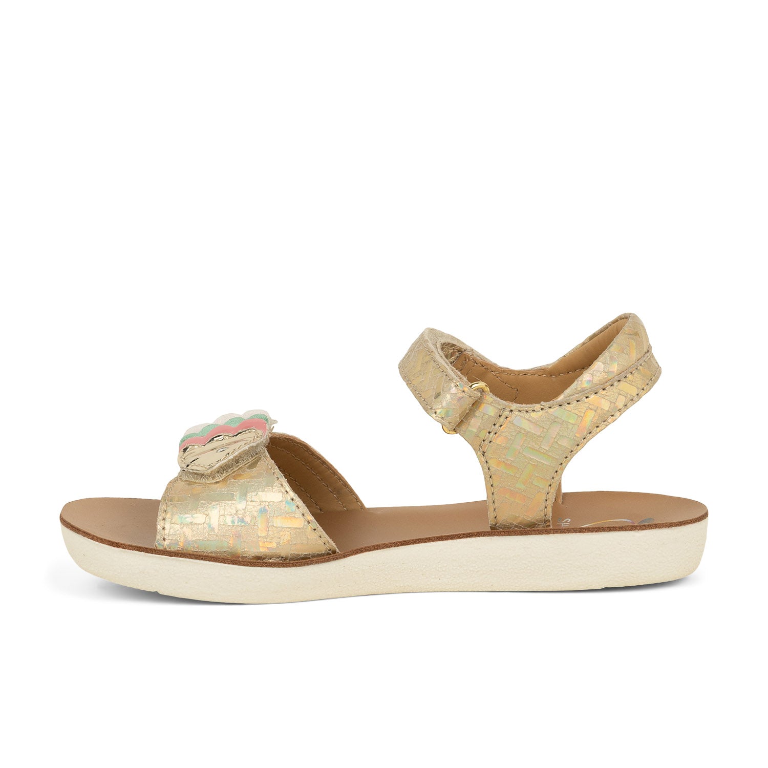 Sandales Enfant SHOO POM BUBULLE Or/Bronze