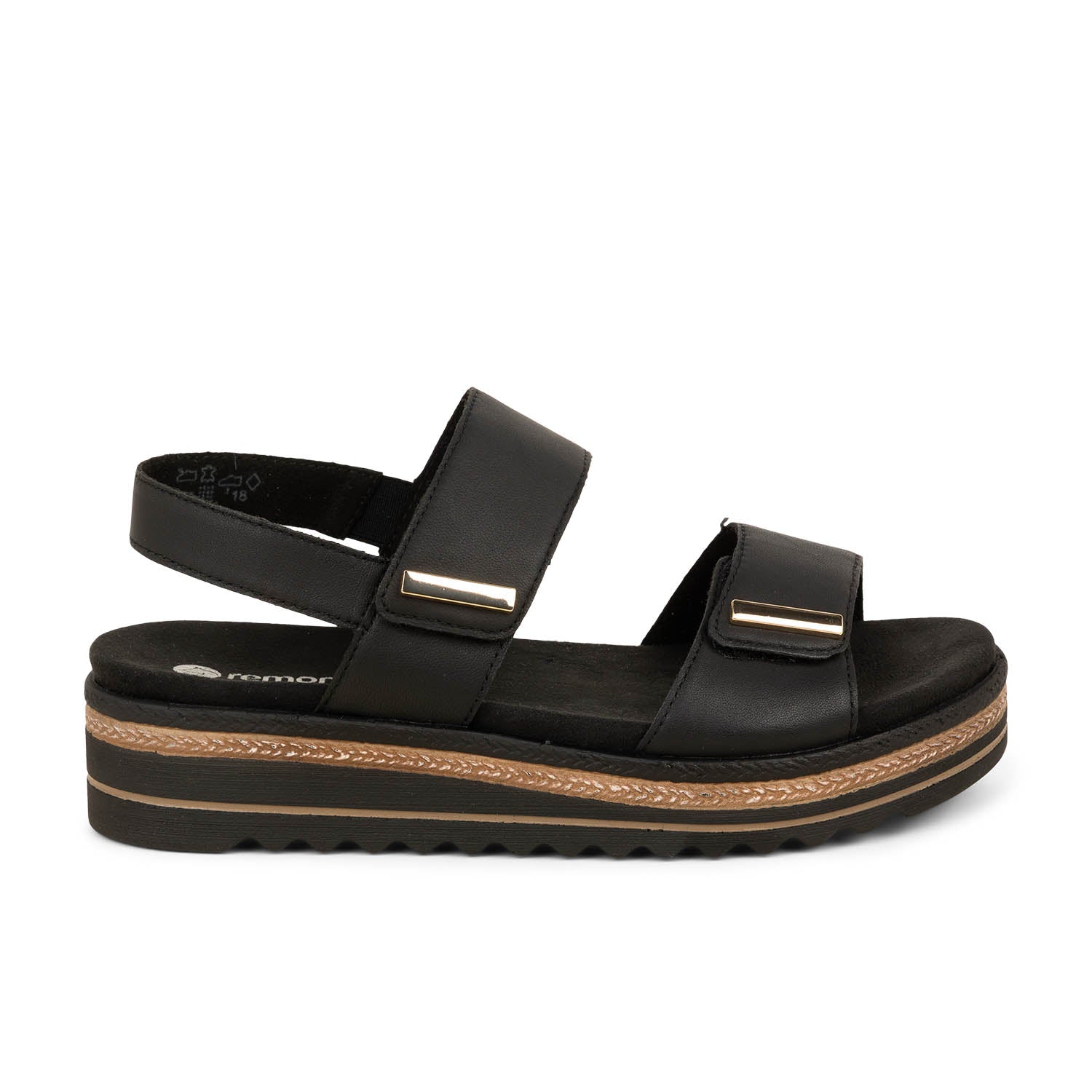 Sandales Femme REMONTE D0Q59 - RIBET Noir