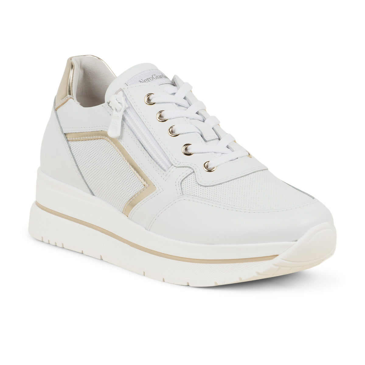 Baskets Femme NEROGIARDINI NERORUN Blanc