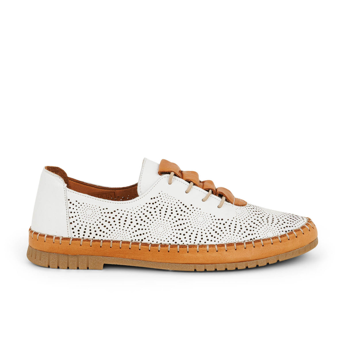Baskets Femme COCO ABRICOT MAFFLIERS Blanc