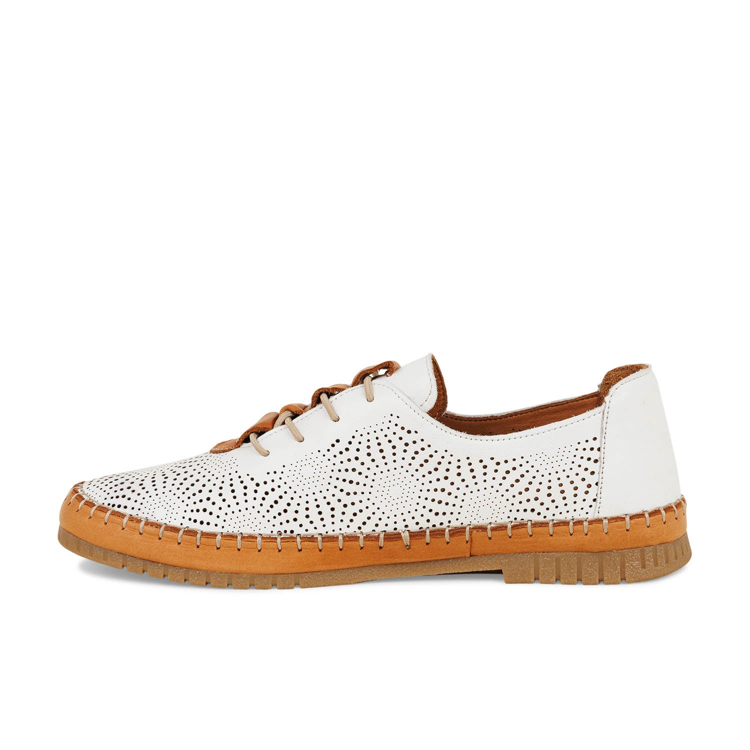 Baskets Femme COCO ABRICOT MAFFLIERS Blanc