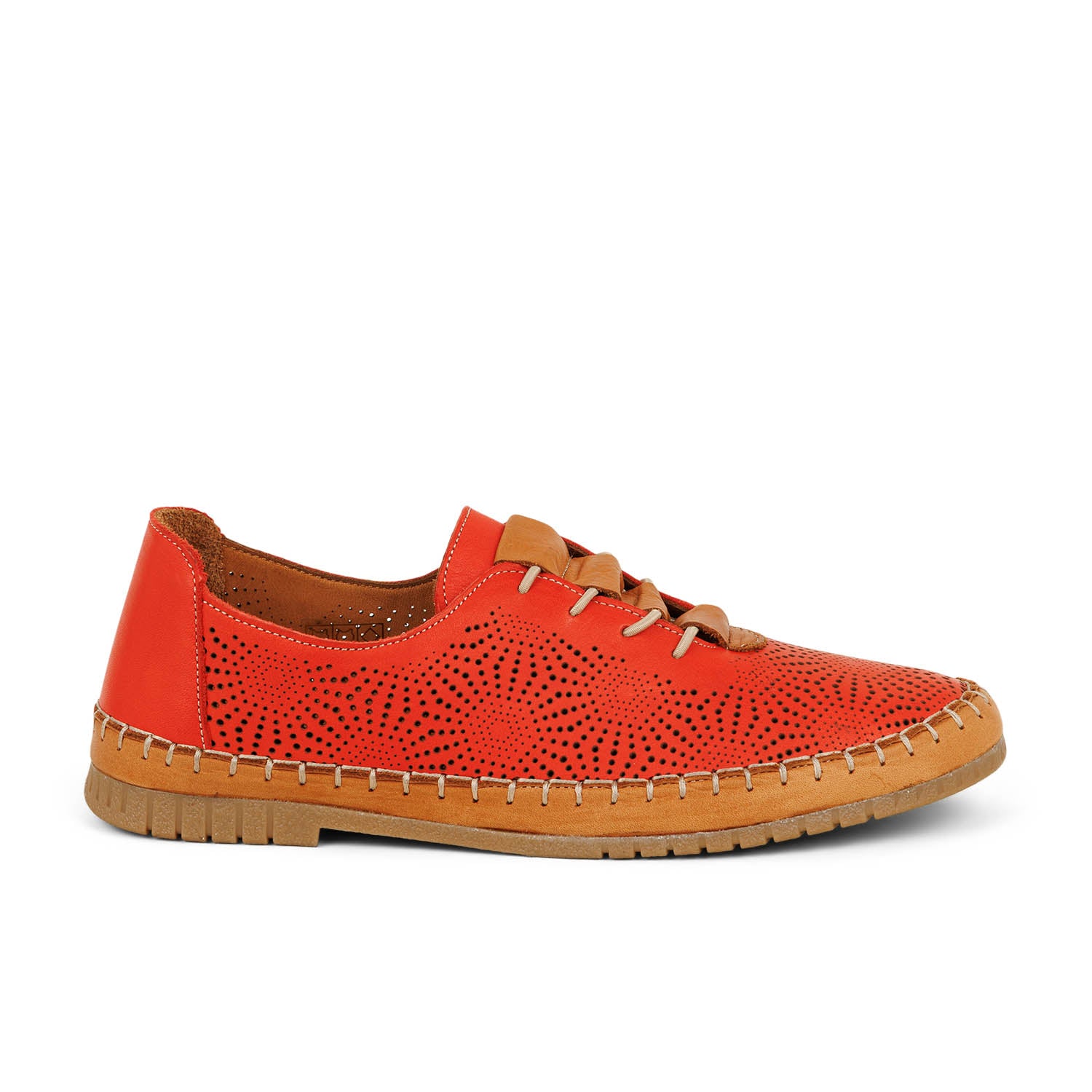Baskets Femme COCO ABRICOT MAFFLIERS Rouge