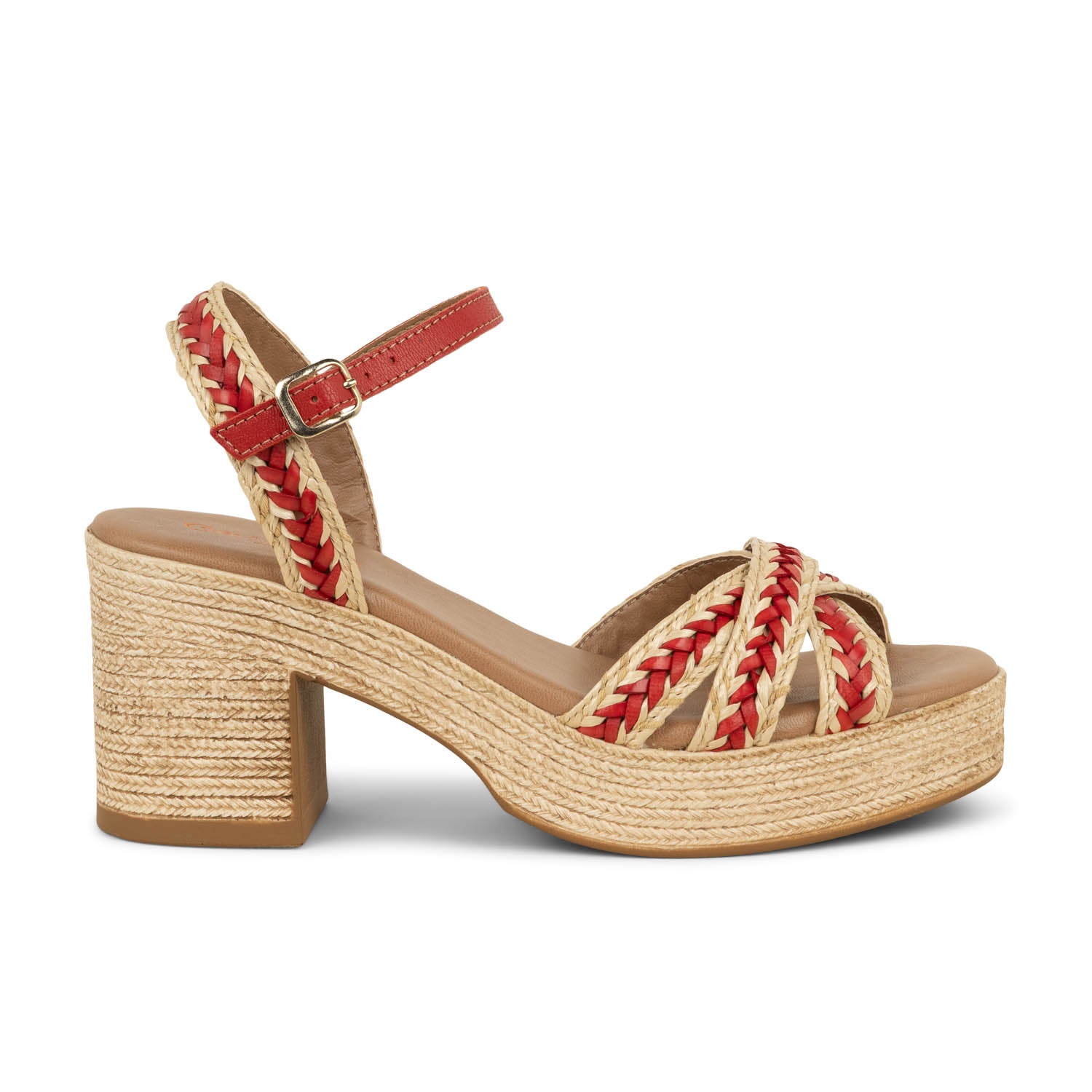 Sandales Femme COCO ABRICOT LOCMINE Rouge