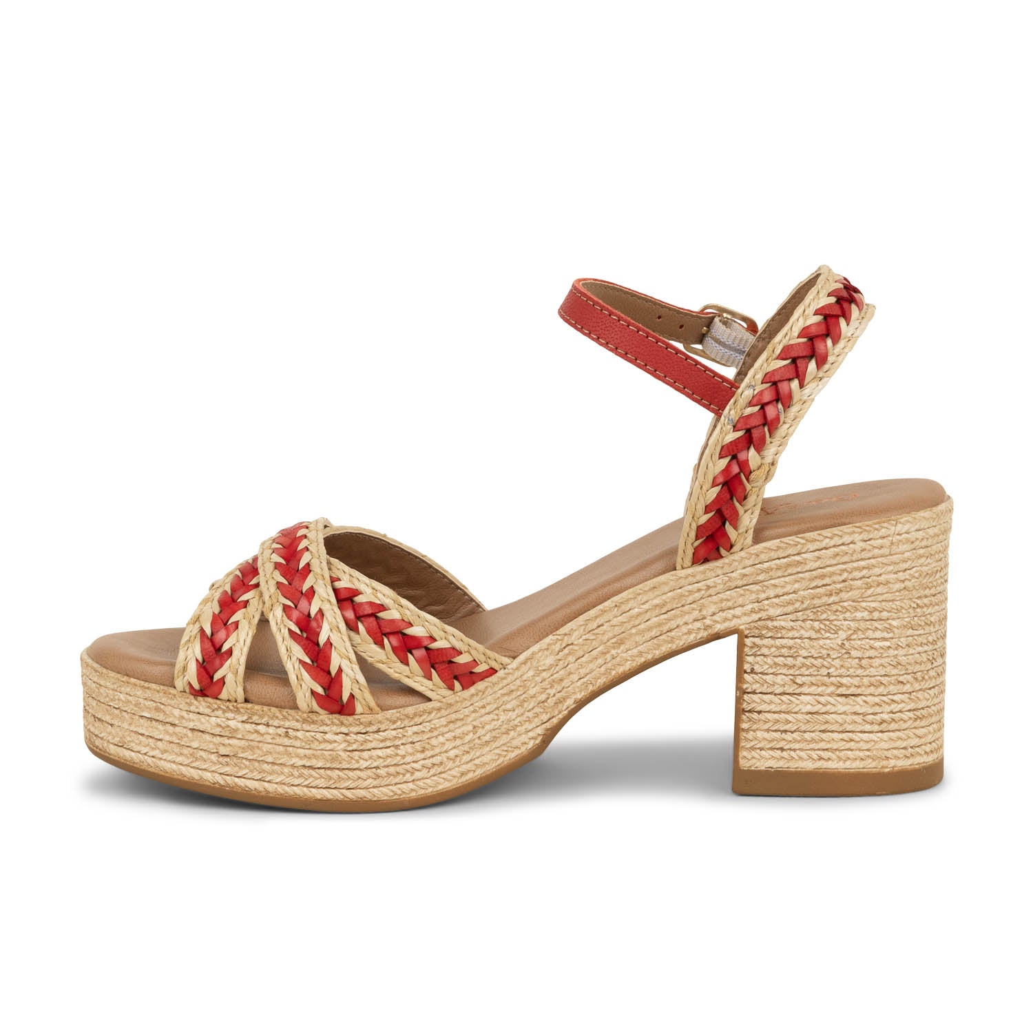 Sandales Femme COCO ABRICOT LOCMINE Rouge