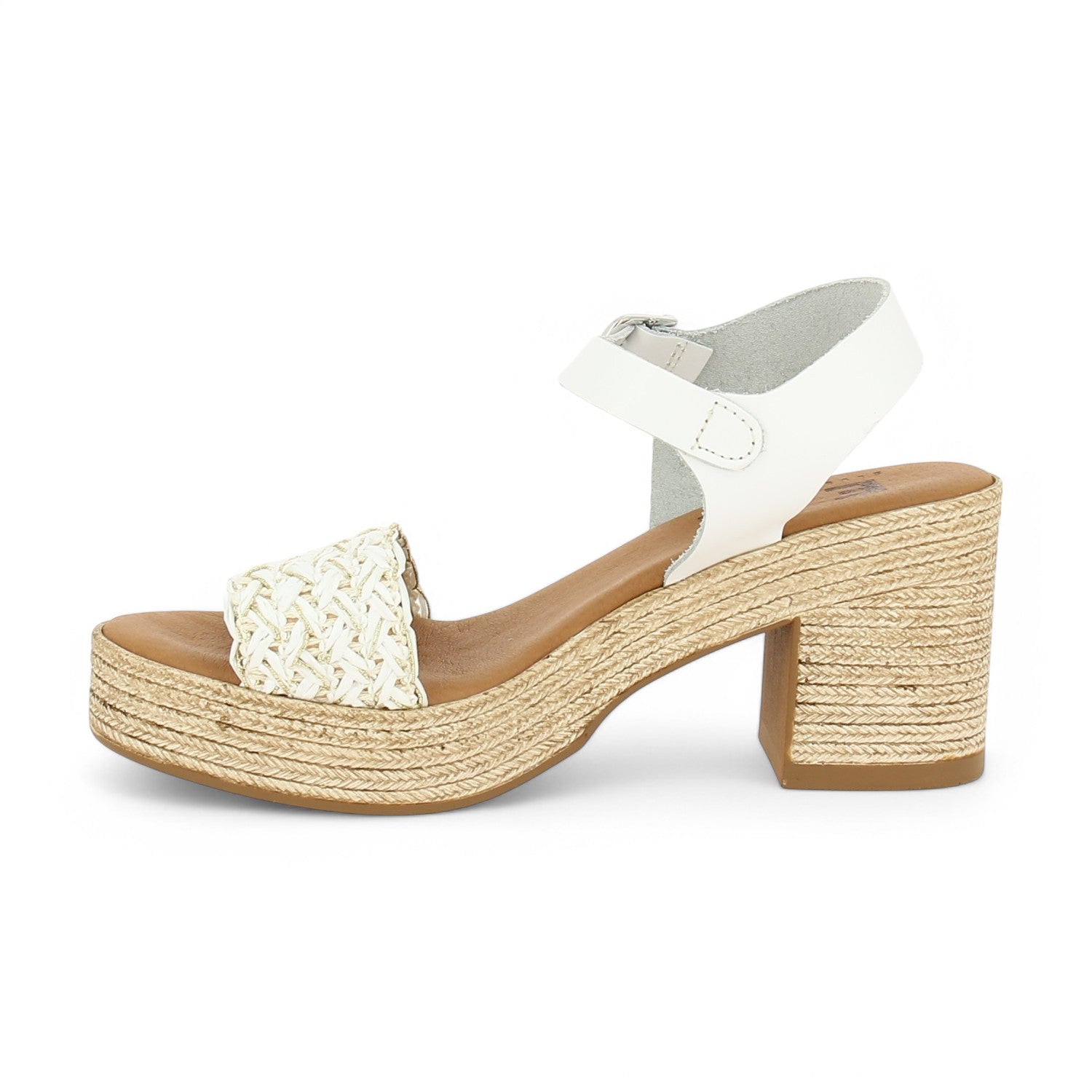 Sandales Femme ELUE PAR NOUS TENDON Blanc