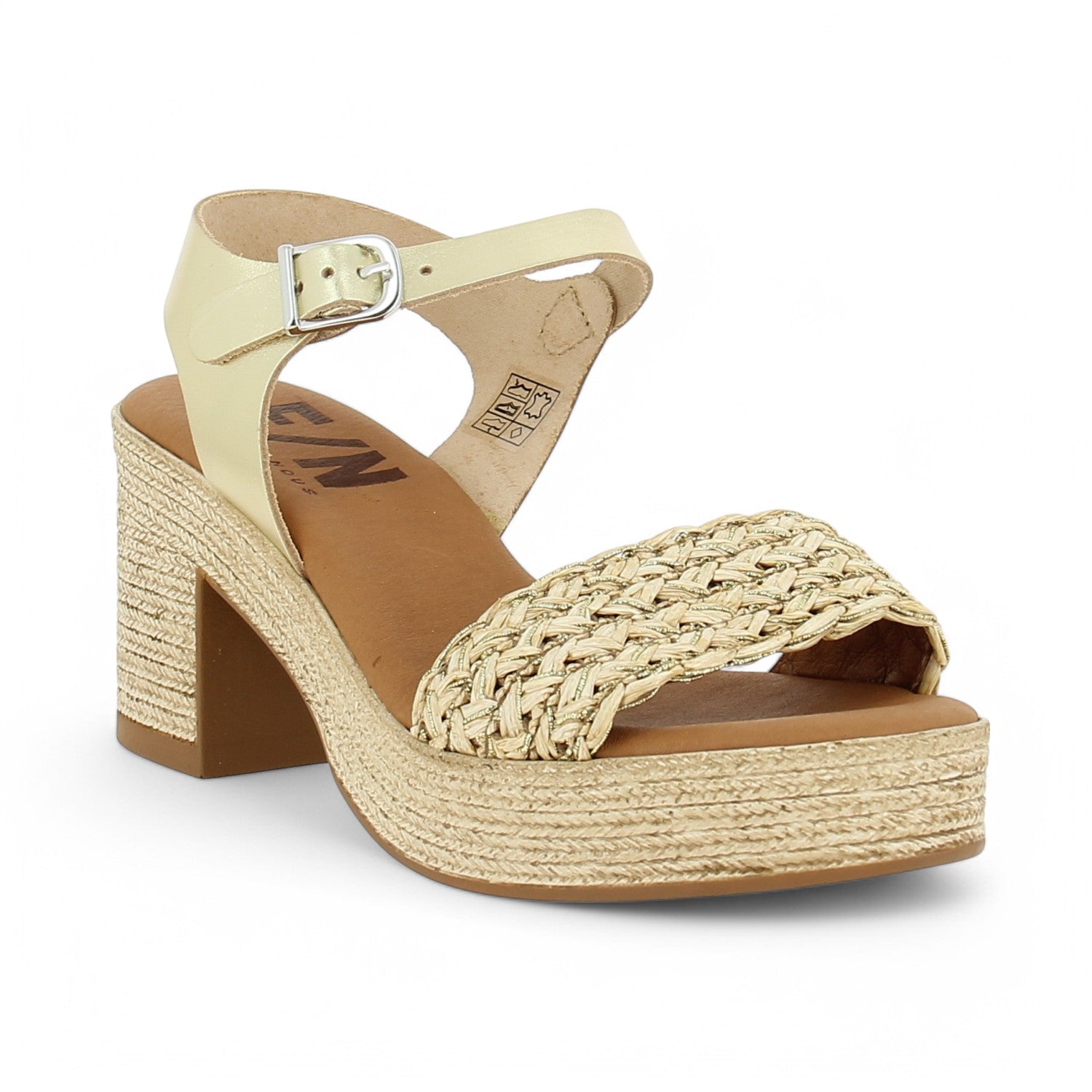 Sandales Femme ELUE PAR NOUS TENDON Or/Bronze