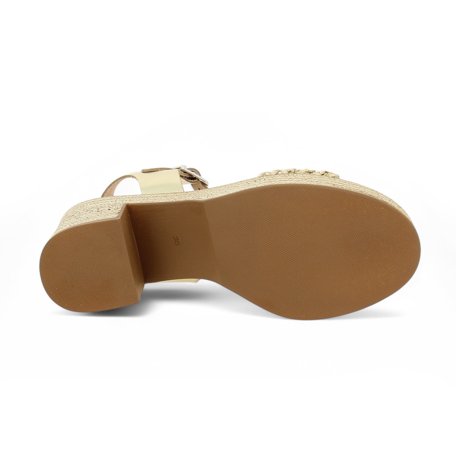 Sandales Femme ELUE PAR NOUS TENDON Or/Bronze