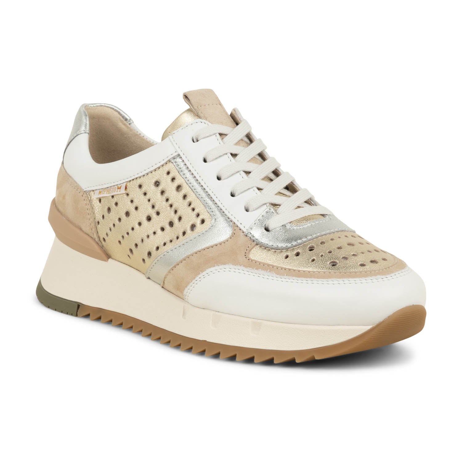 Baskets Femme MEPHISTO ANNA PERF Or/Bronze