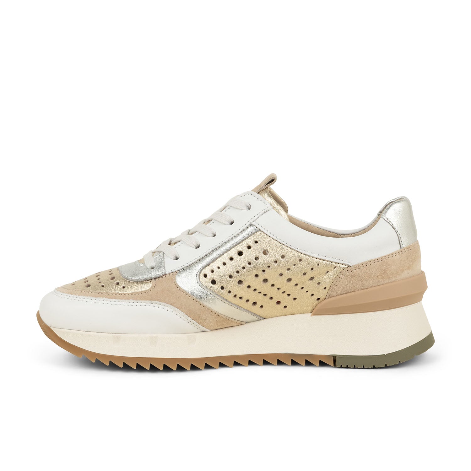 Baskets Femme MEPHISTO ANNA PERF Or/Bronze
