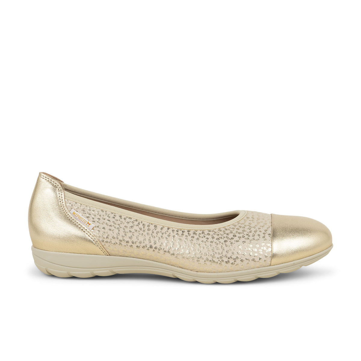 Ballerines et babies Femme MEPHISTO ERIKA Or/Bronze