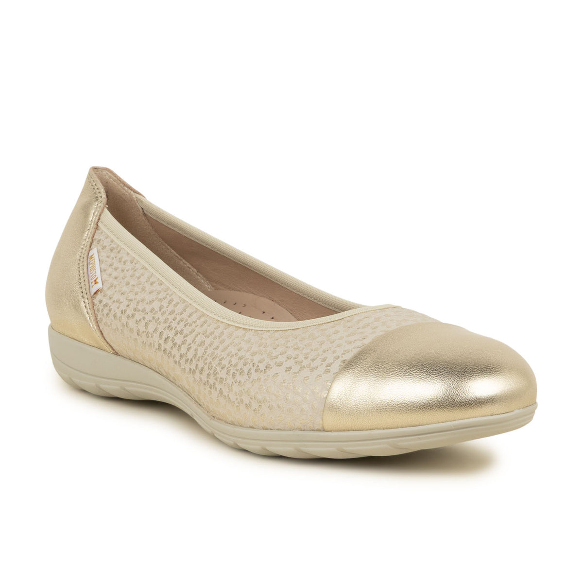 Ballerines et babies Femme MEPHISTO ERIKA Or/Bronze