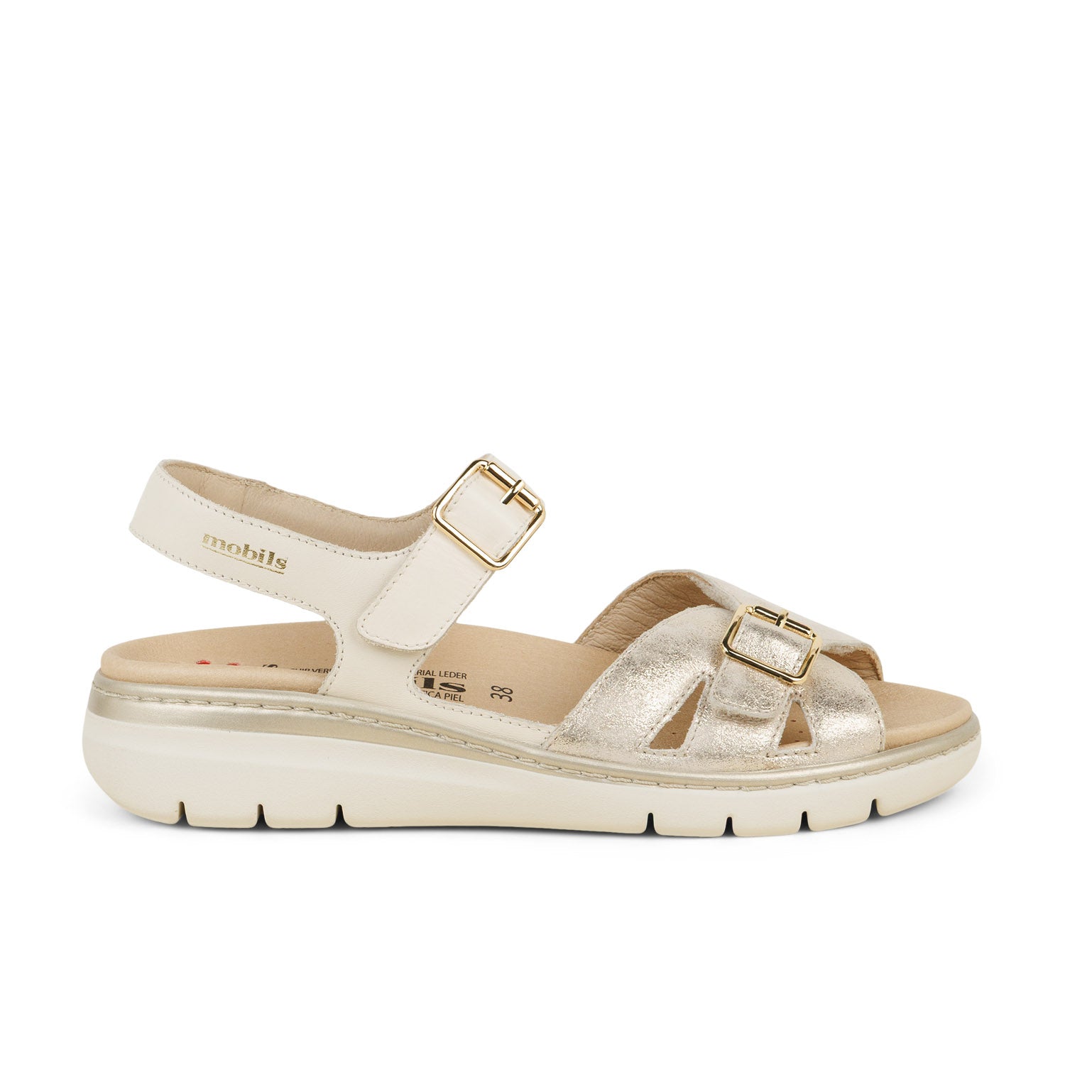 Sandales Femme MOBILS BY MEPHISTO LEONA Or/Bronze