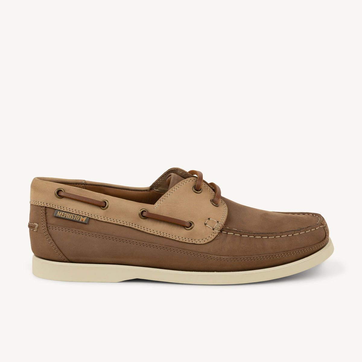 Chaussures bateau Homme MEPHISTO BOATING Beige