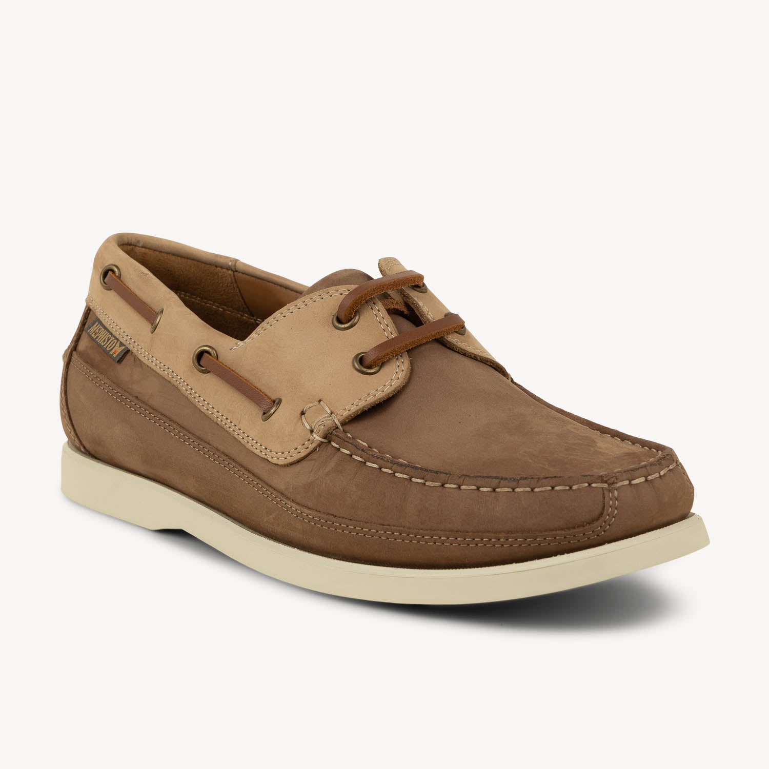 Chaussures bateau Homme MEPHISTO BOATING Beige