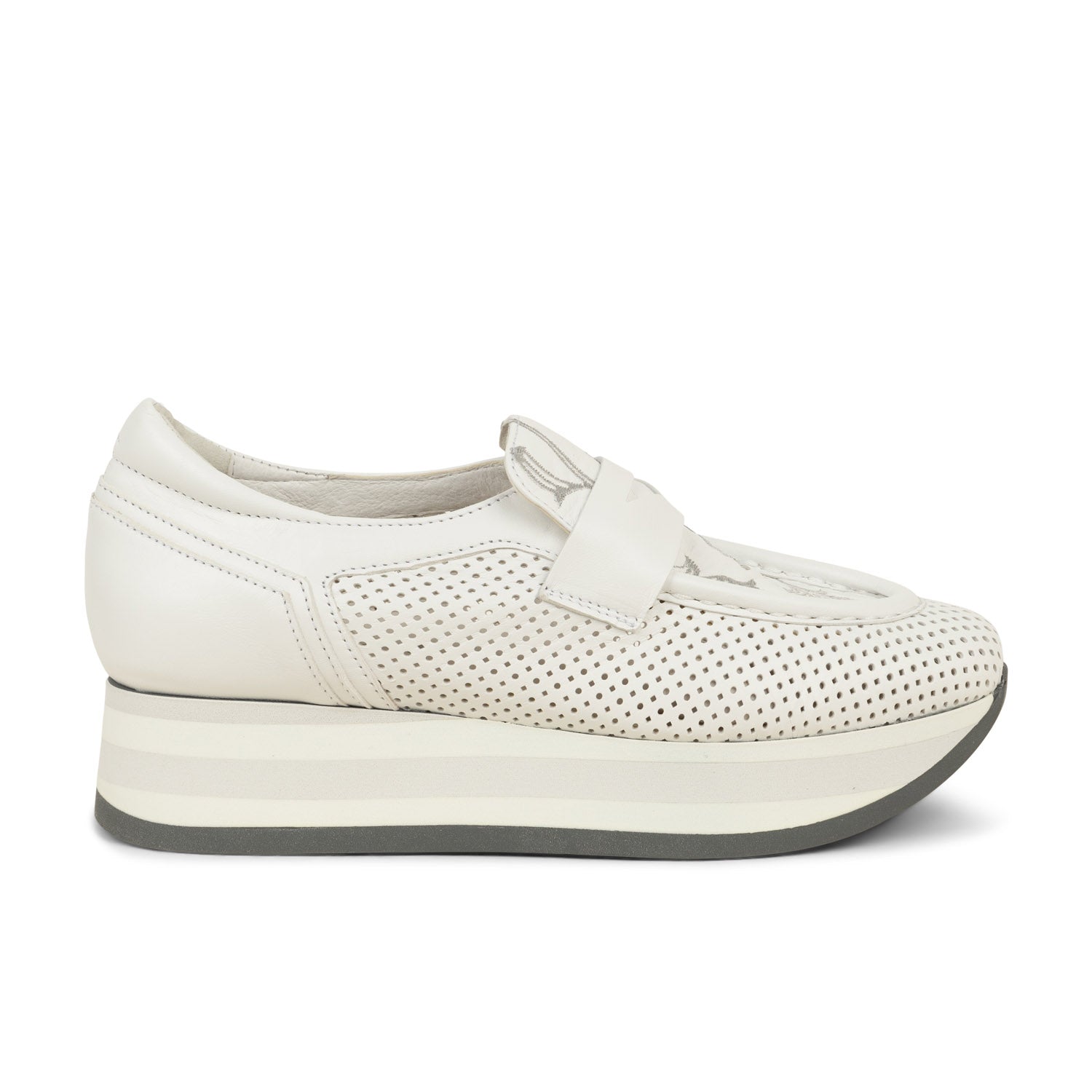 Mocassins Femme SOFTWAVES CHRISTAL 77893 Blanc