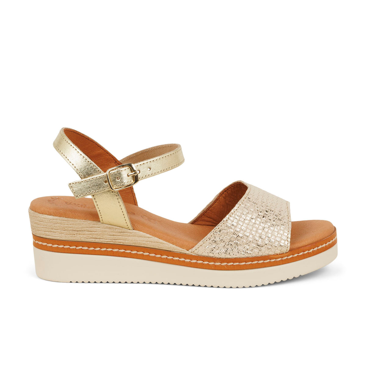 Sandales Femme EVA FRUTOS EVU Or/Bronze