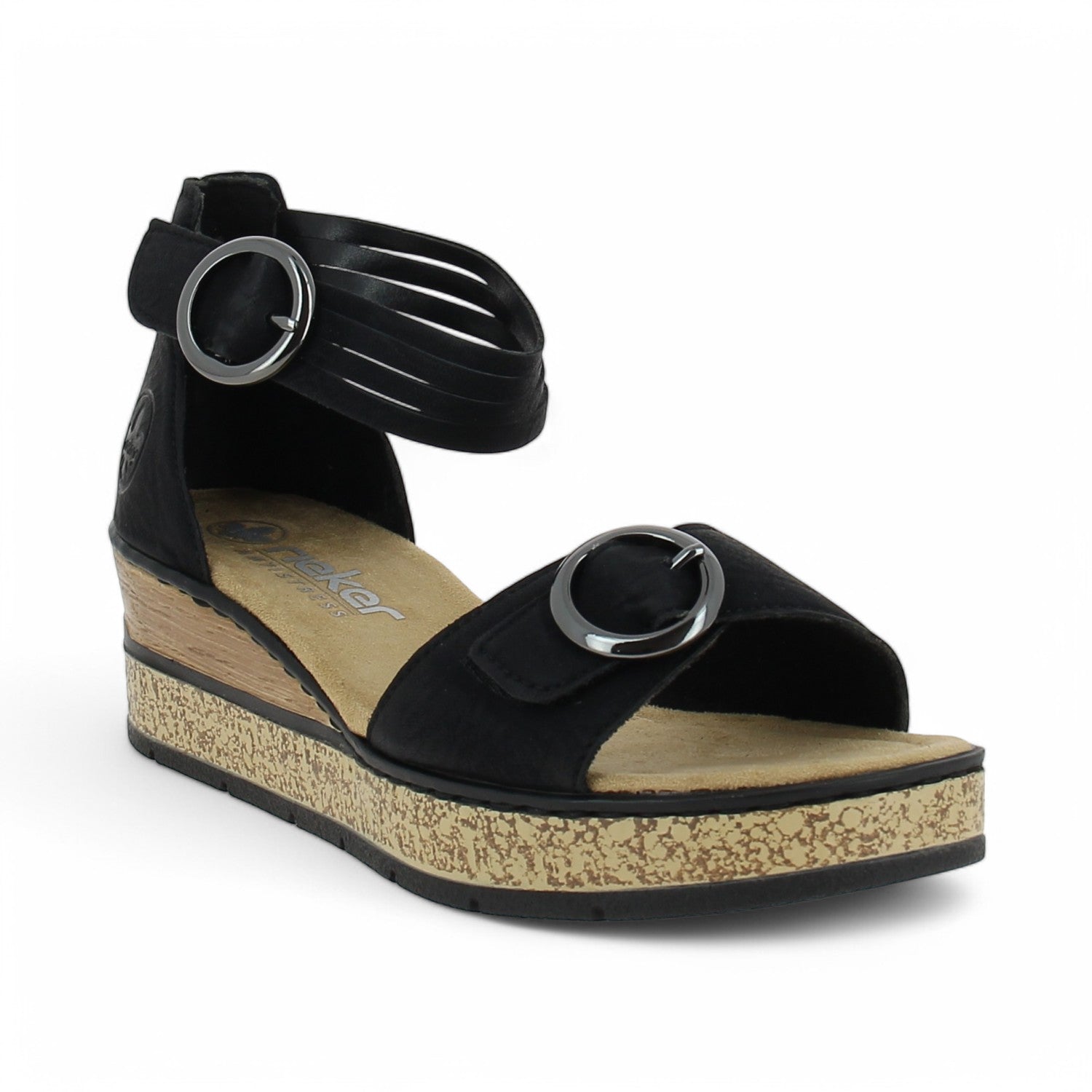 Sandales Femme RIEKER 63780 - RILO Noir