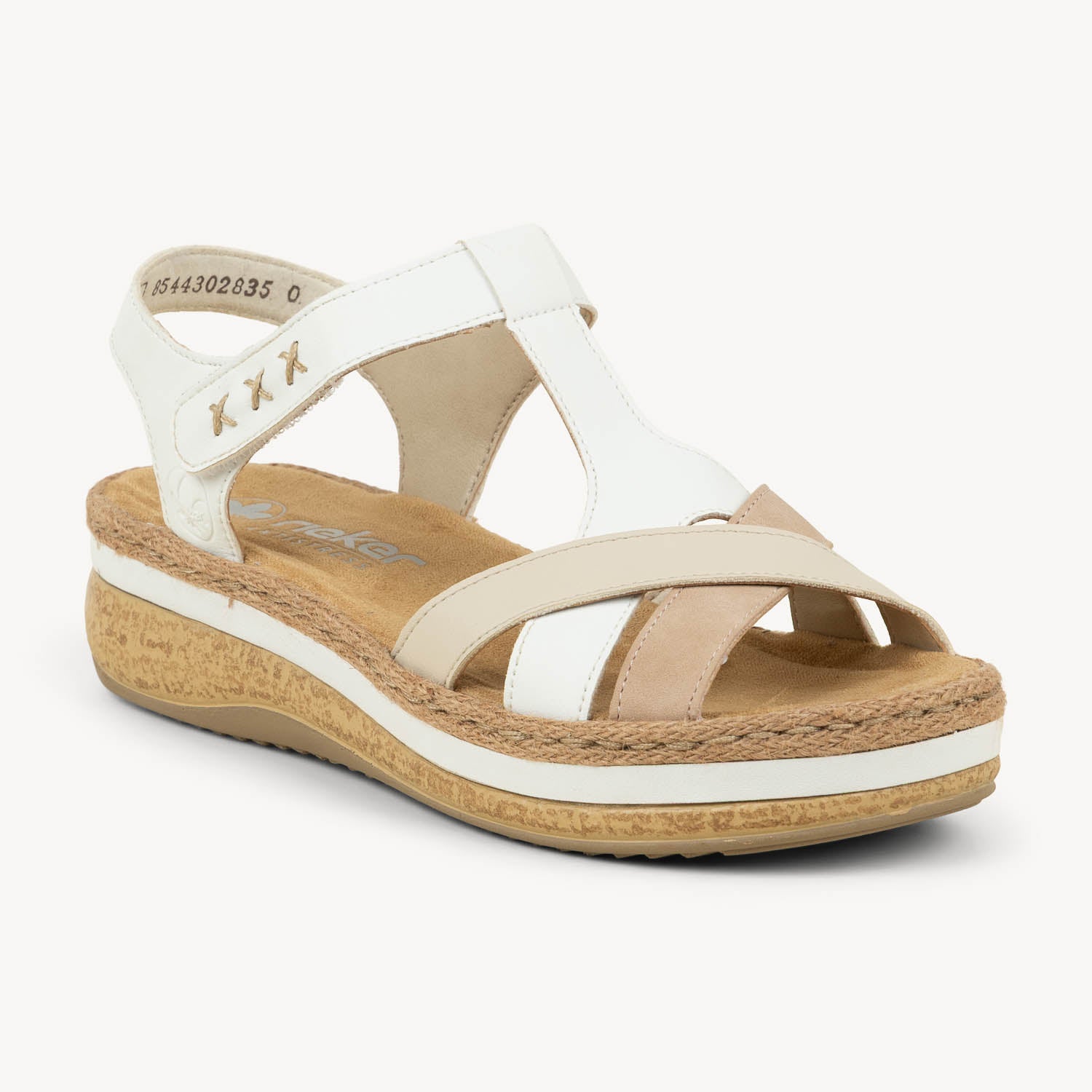 Sandales Femme RIEKER V0919 - RILYA Blanc