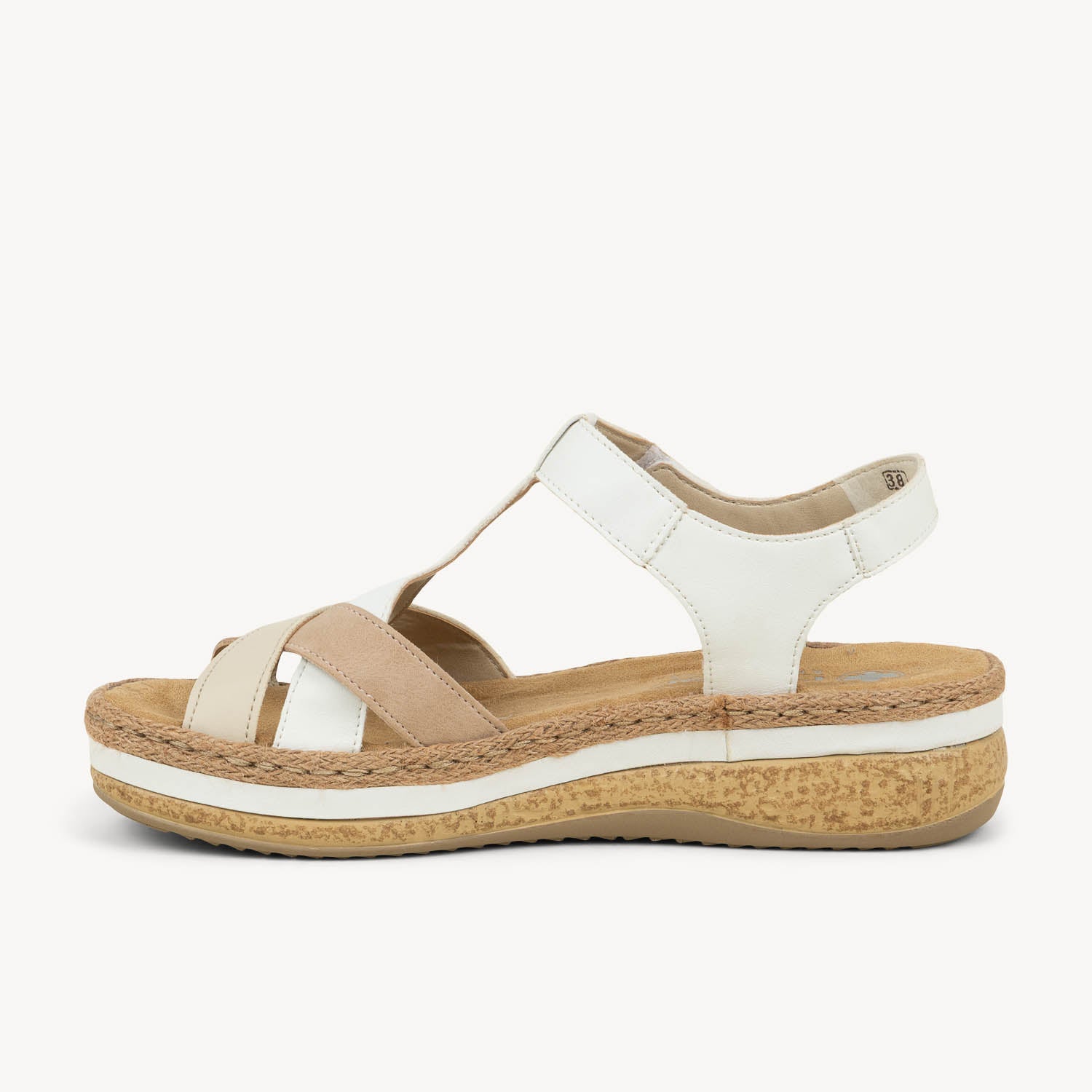 Sandales Femme RIEKER V0919 - RILYA Blanc