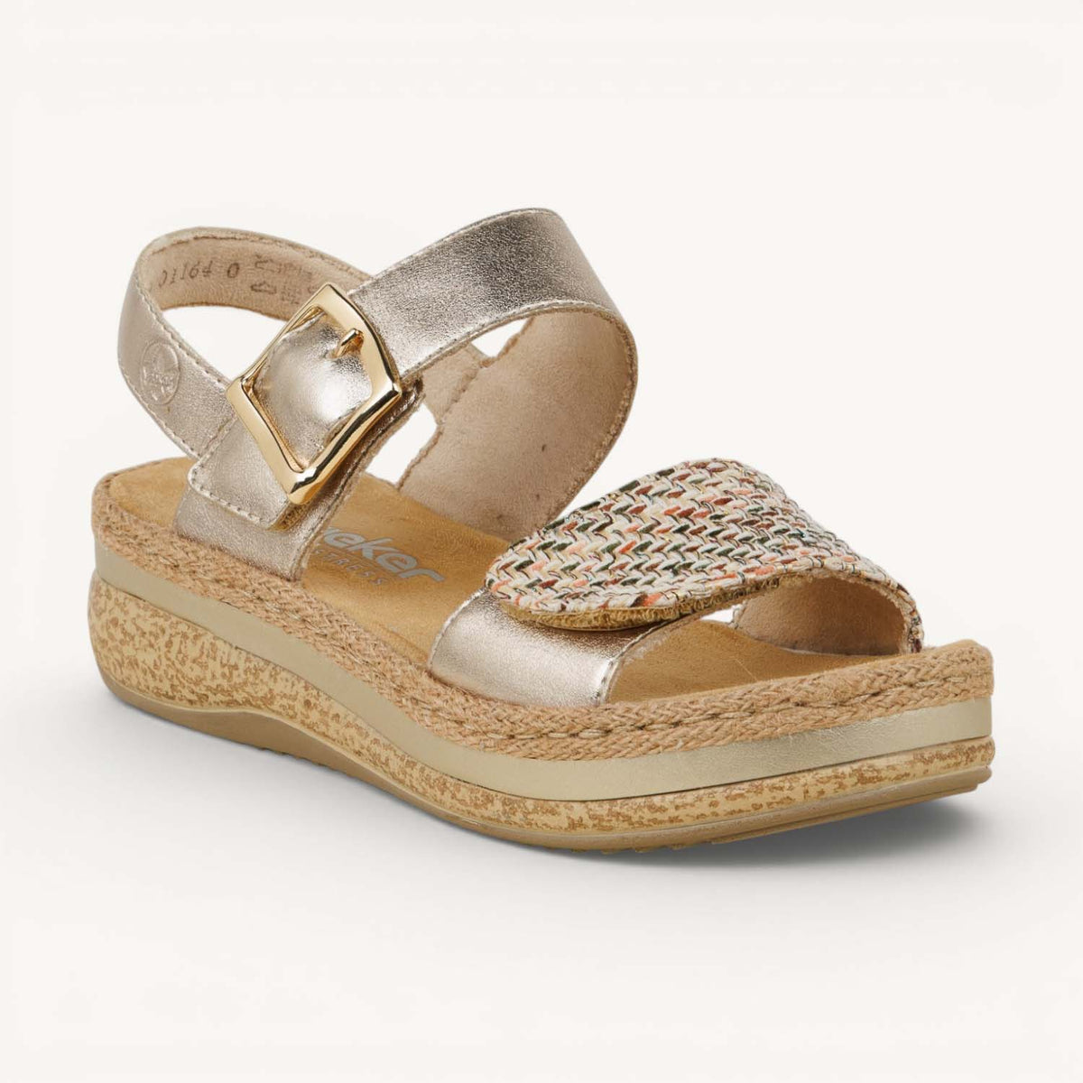 Sandales Femme RIEKER V0951 - RIVASS Or/Bronze