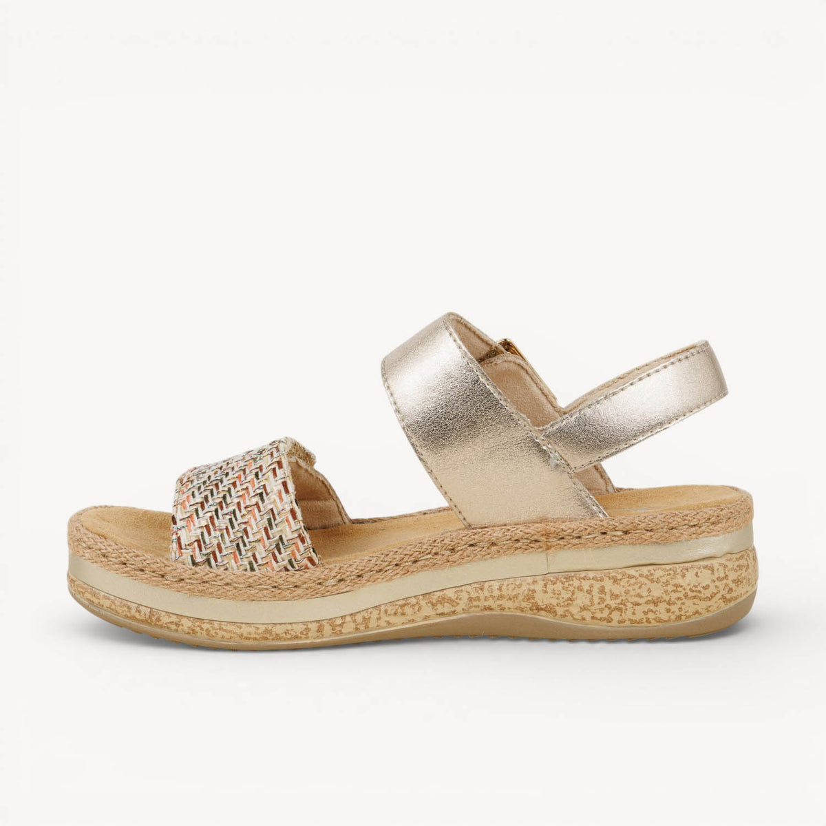 Sandales Femme RIEKER V0951 - RIVASS Or/Bronze