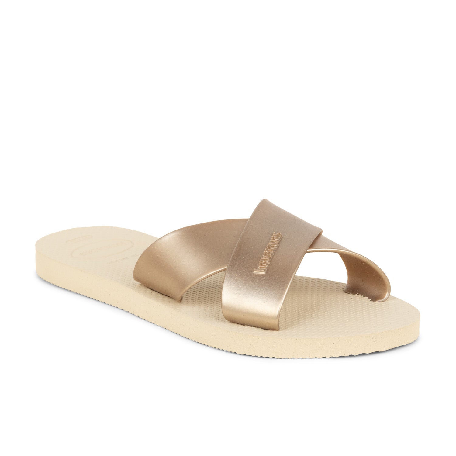 Tongs et crocs Femme HAVAIANAS AQUA METALIC Argent