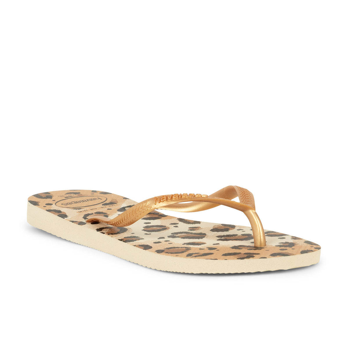Tongs et crocs Femme HAVAIANAS SLIM ANIMALS Beige
