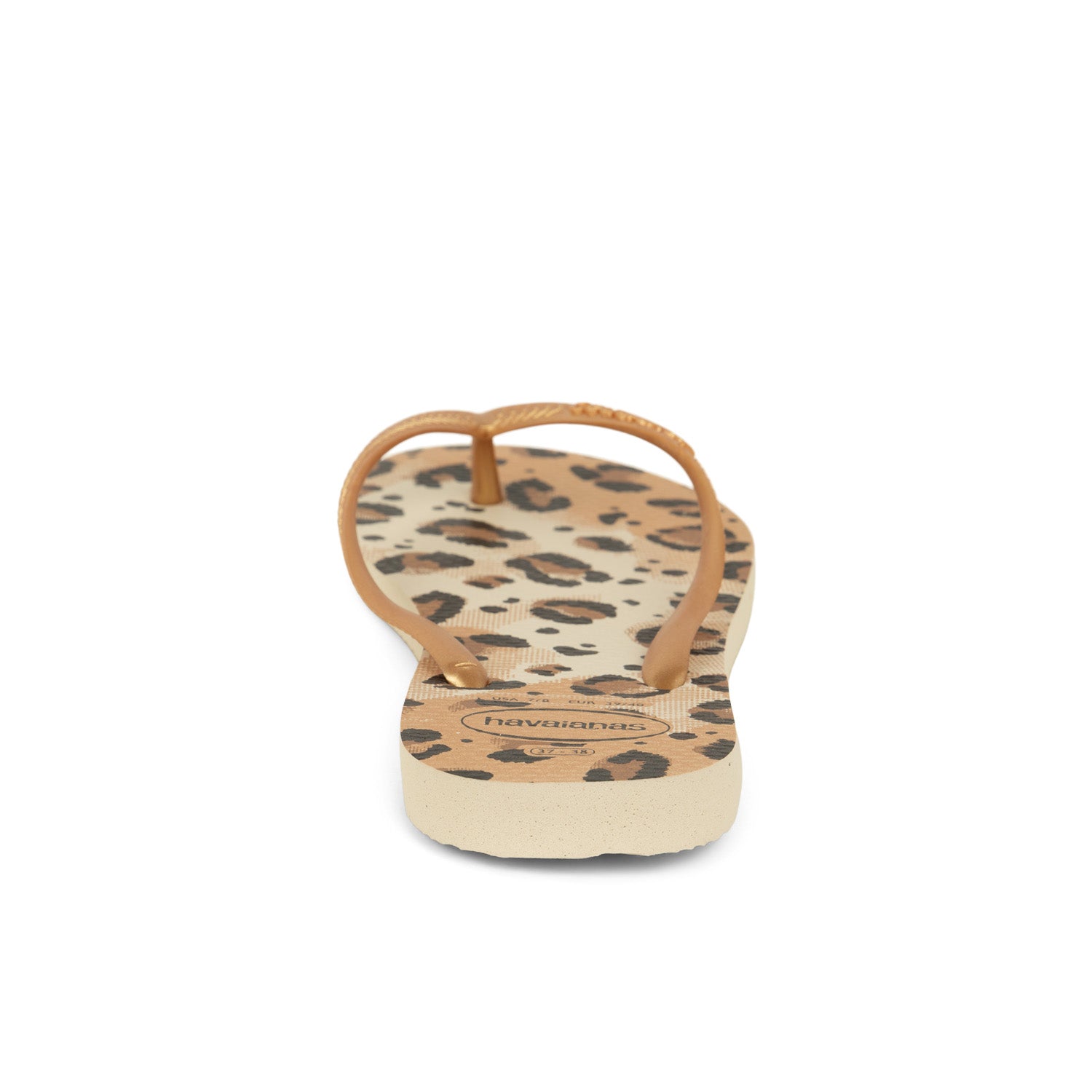 Tongs et crocs Femme HAVAIANAS SLIM ANIMALS Beige