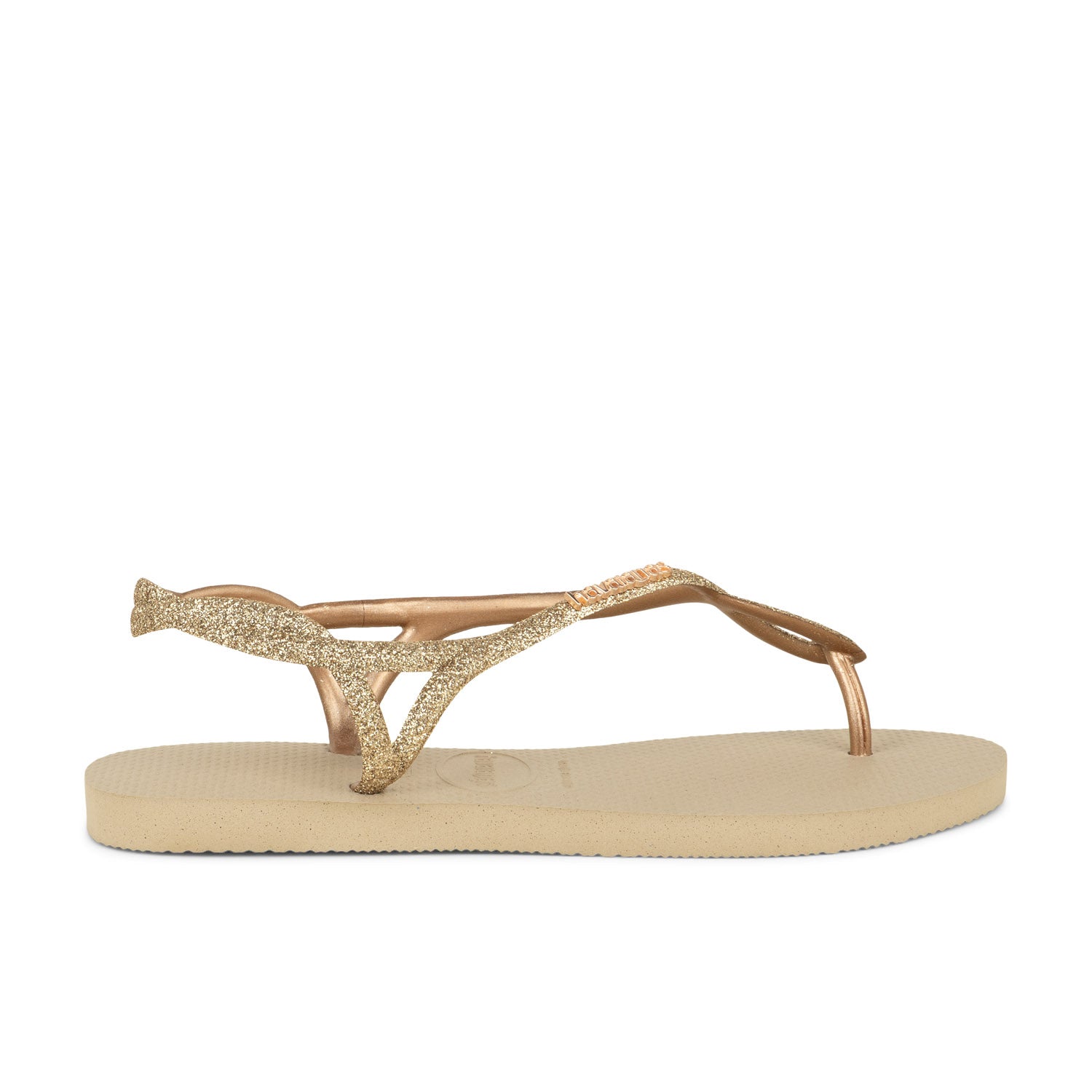 Tongs et crocs Femme HAVAIANAS LUNA PREMIUME 2 Or/Bronze